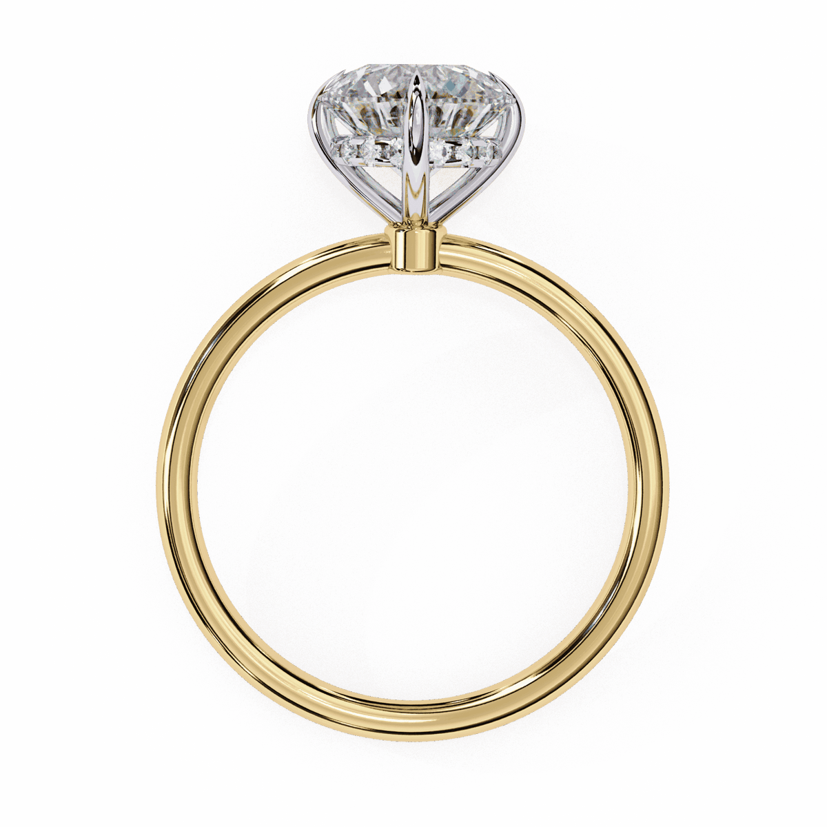 2.25 Carat Round Eternal Solitaire Wedding Ring in Moissanite | House of Estara