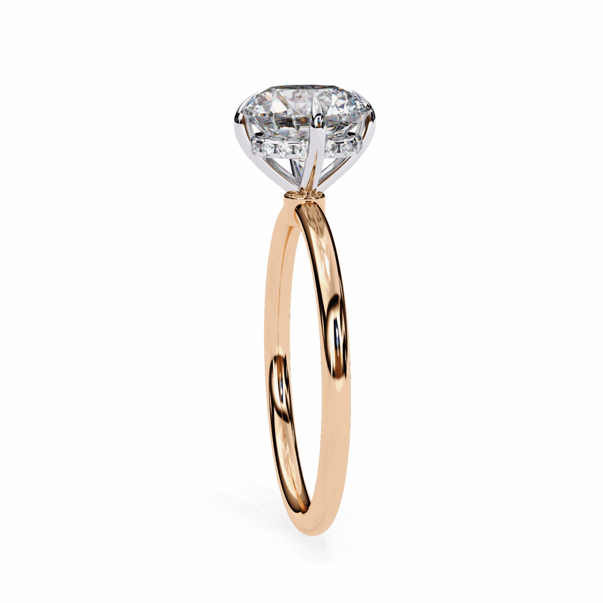 2.25 Carat Round Eternal Solitaire Wedding Ring in Moissanite | House of Estara