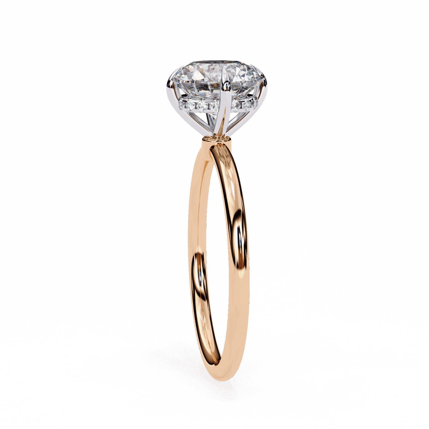2.25 Carat Round Eternal Solitaire Wedding Ring in Moissanite | House of Estara