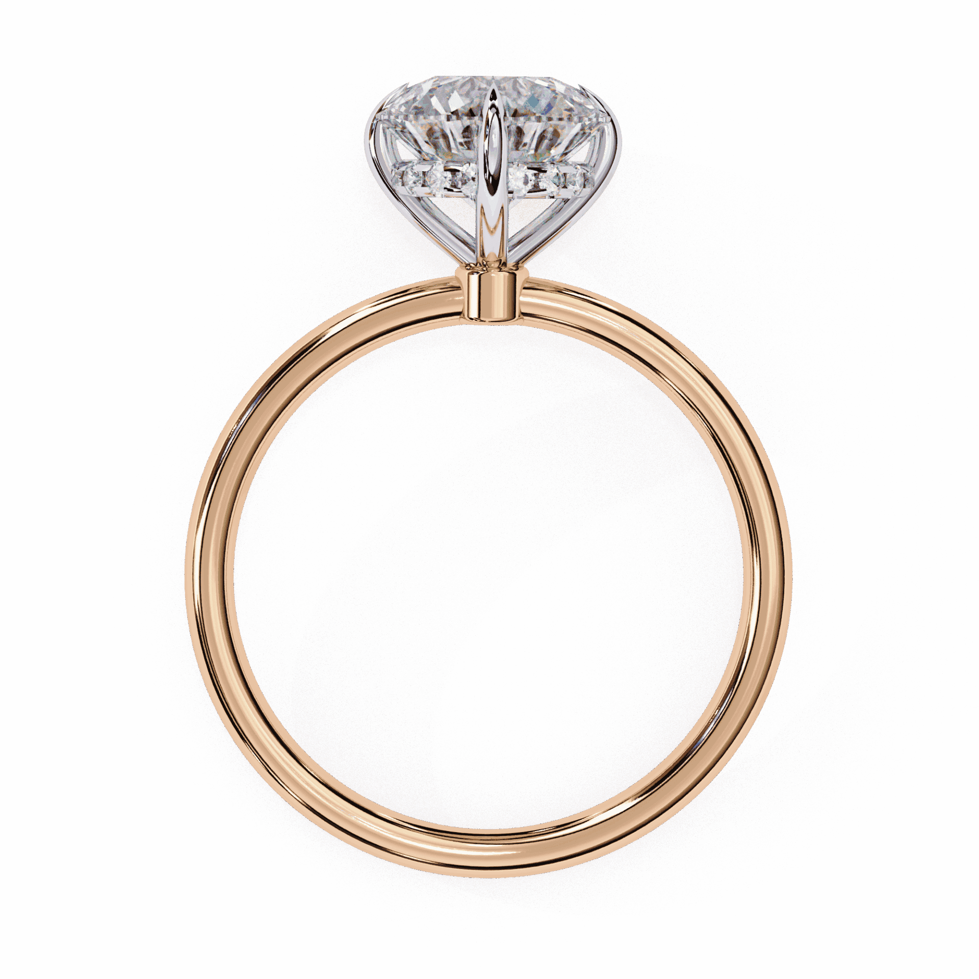 2.25 Carat Round Eternal Solitaire Wedding Ring in Moissanite | House of Estara