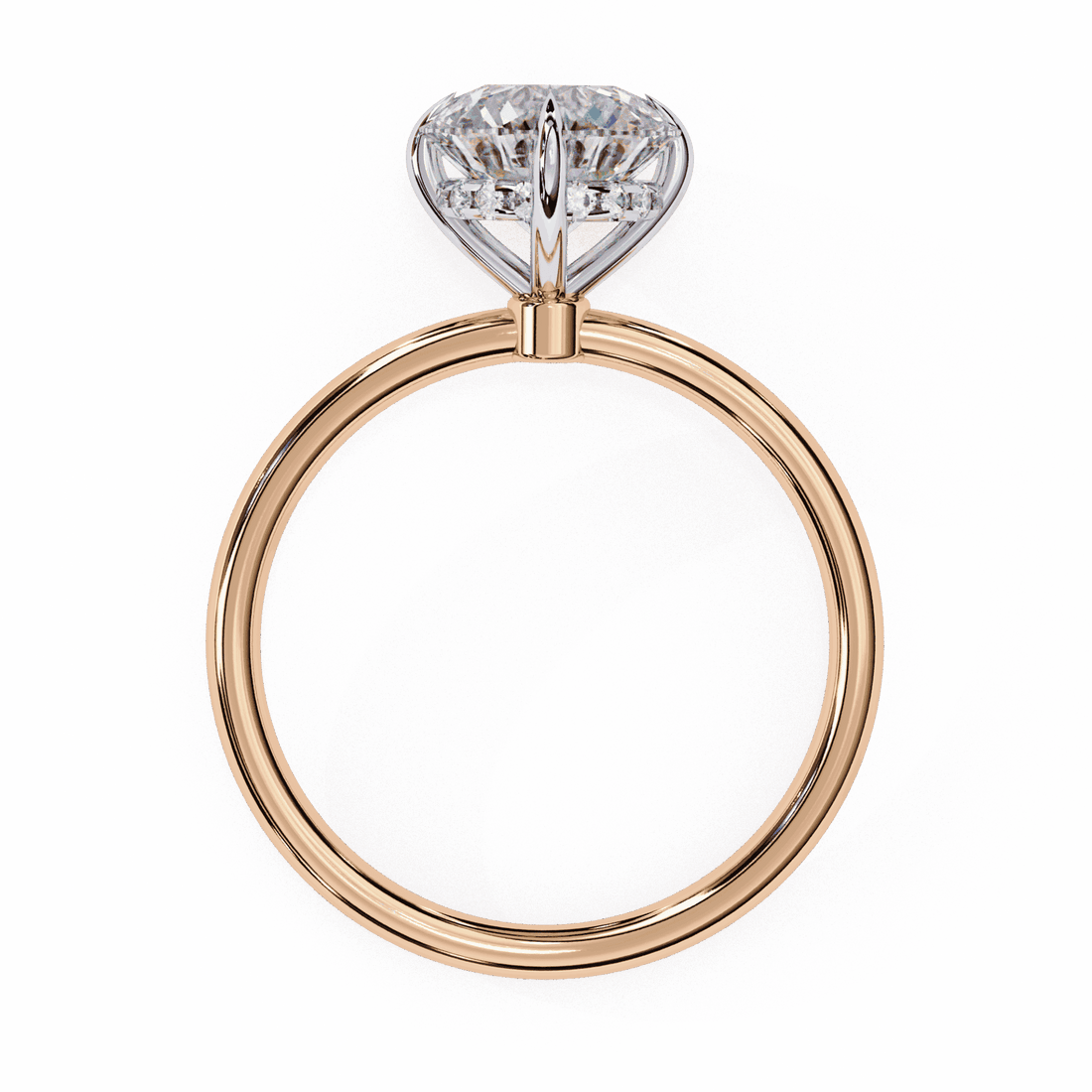 2.25 Carat Round Eternal Solitaire Wedding Ring in Moissanite | House of Estara