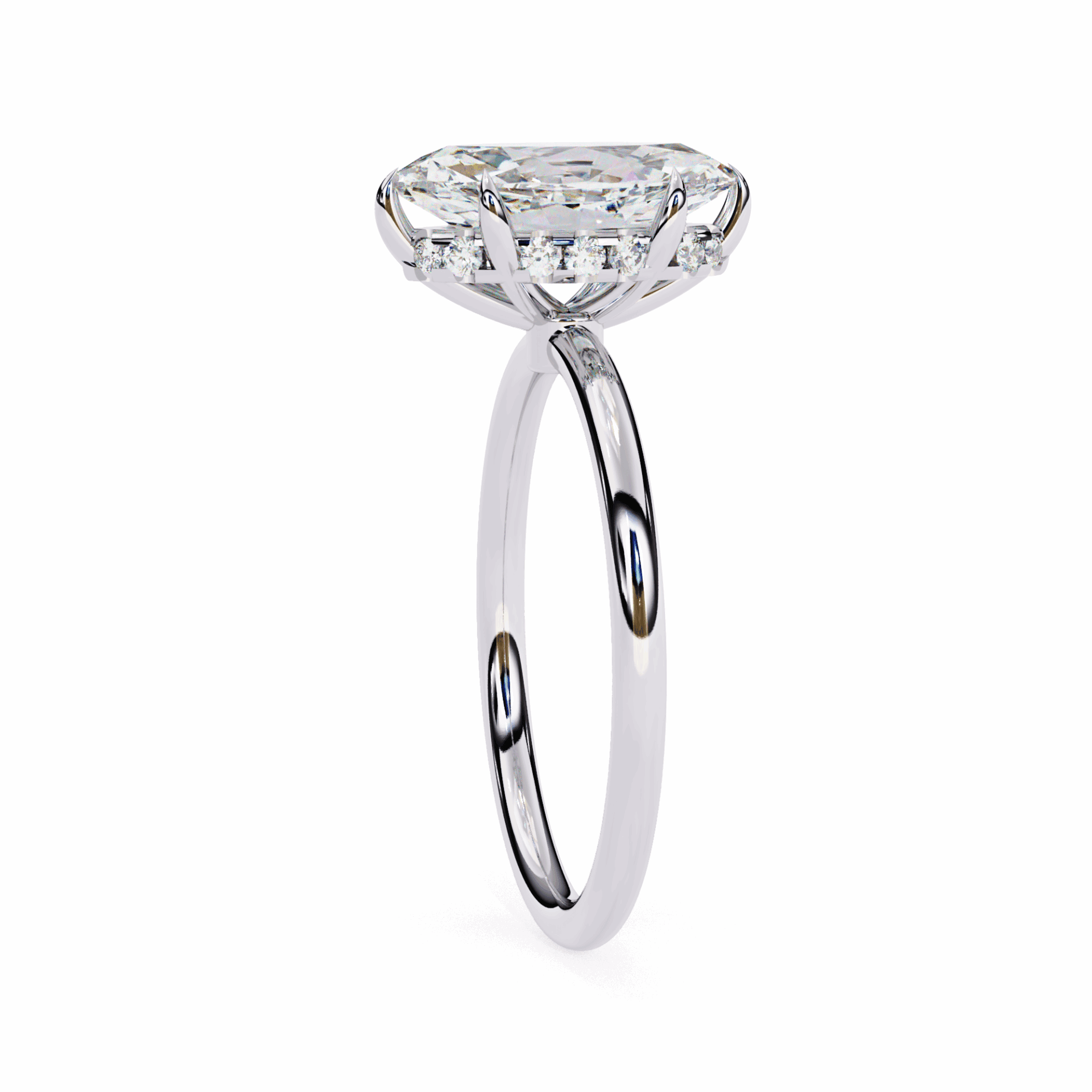1.5 Carat Marquise Eternal Solitaire Wedding Ring in Moissanite | House of Estara
