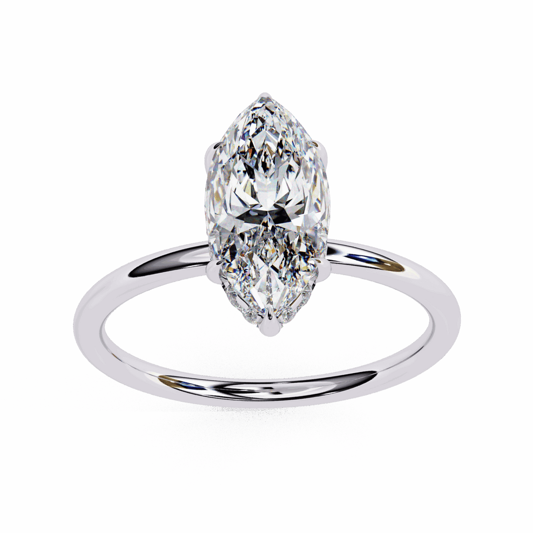 1.5 Carat Marquise Eternal Solitaire Wedding Ring in Moissanite | House of Estara