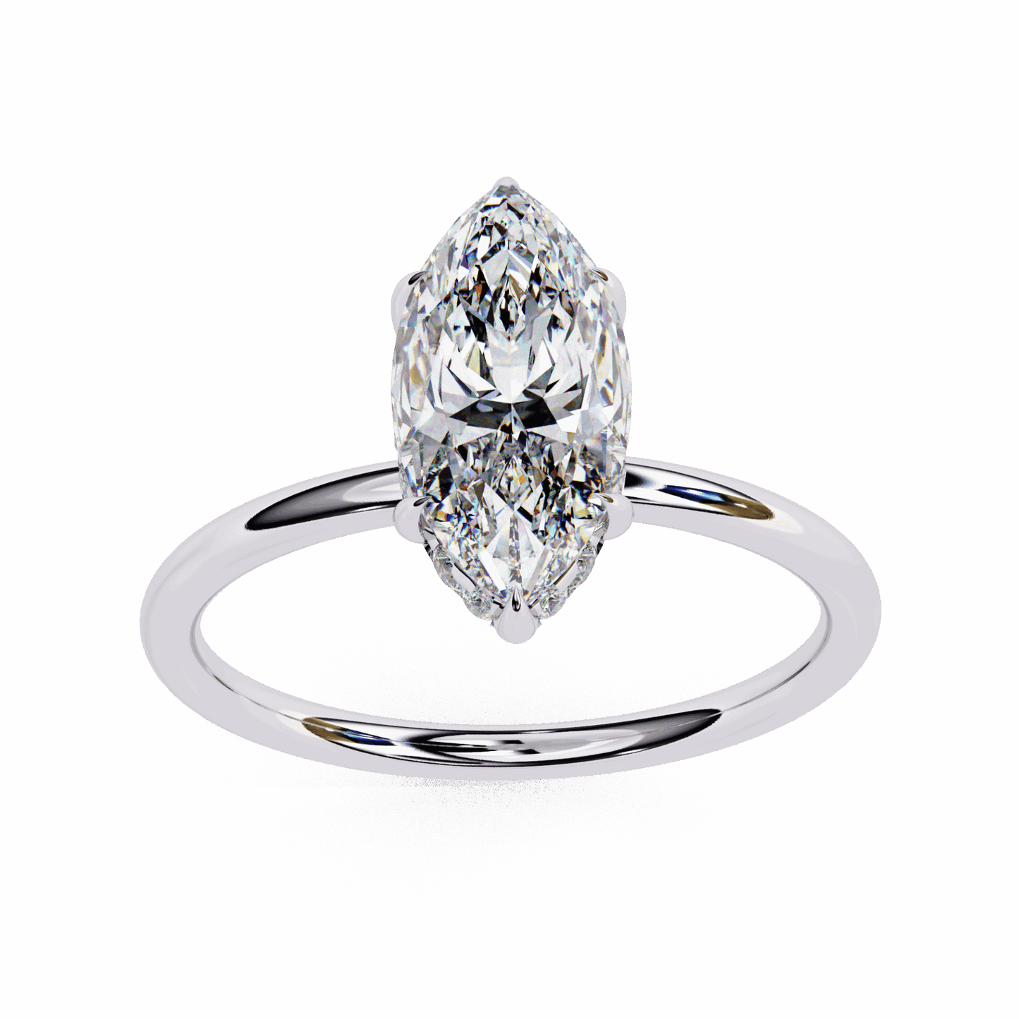 1.5 Carat Marquise Eternal Solitaire Wedding Ring in Moissanite | House of Estara