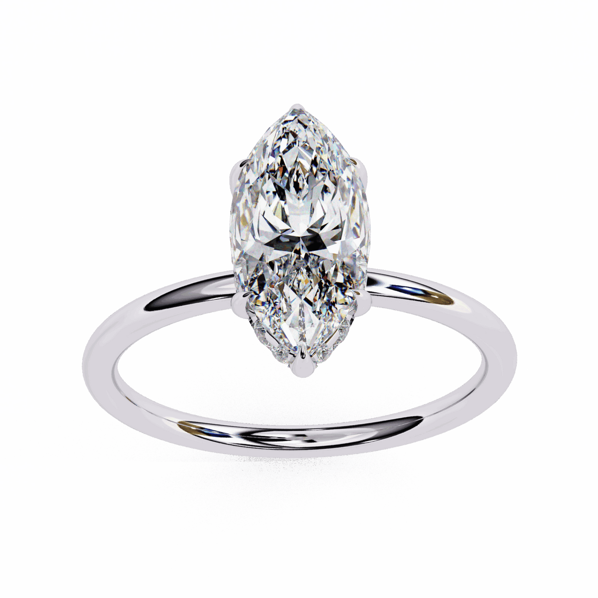 1.5 Carat Marquise Eternal Solitaire Wedding Ring in Moissanite | House of Estara