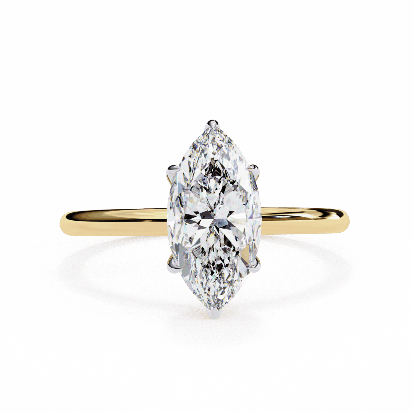 1.5 Carat Marquise Eternal Solitaire Wedding Ring in Moissanite | House of Estara