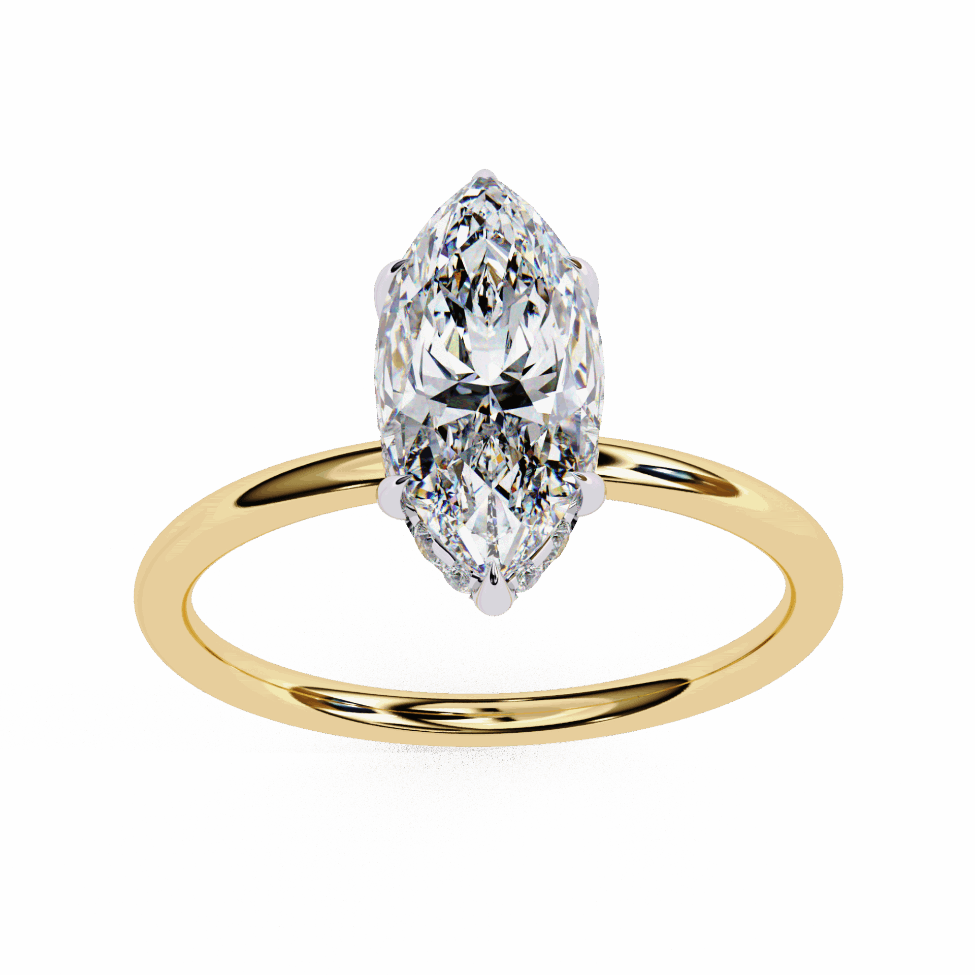 1.5 Carat Marquise Eternal Solitaire Wedding Ring in Moissanite | House of Estara