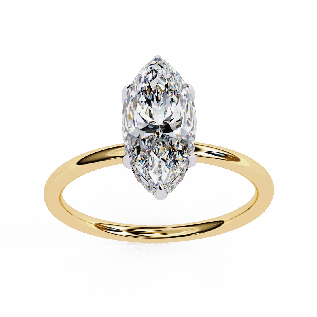 1.5 Carat Marquise Eternal Solitaire Wedding Ring in Moissanite | House of Estara
