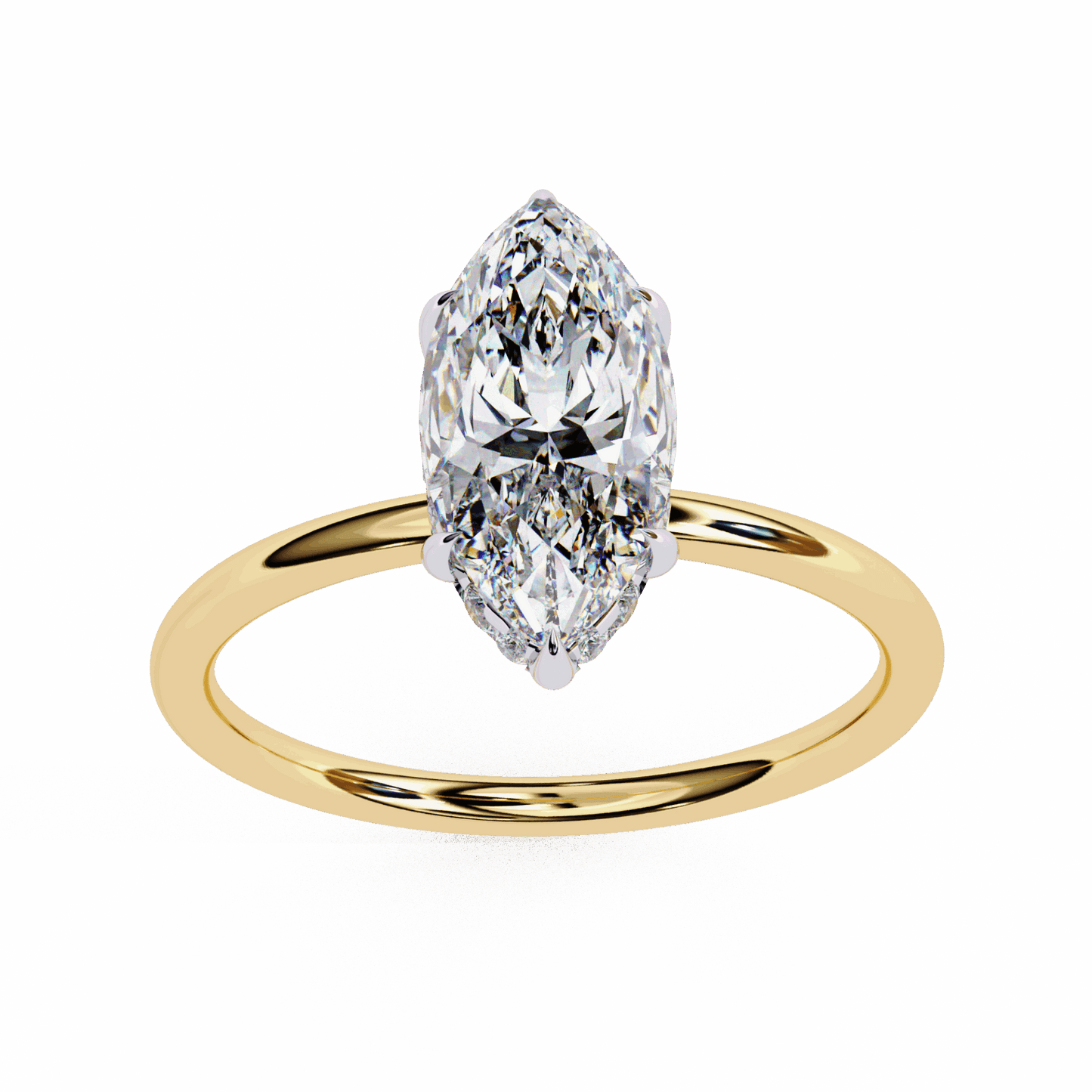1.5 Carat Marquise Eternal Solitaire Wedding Ring in Moissanite | House of Estara