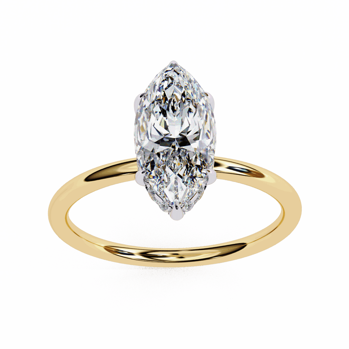 1.5 Carat Marquise Eternal Solitaire Wedding Ring in Moissanite | House of Estara