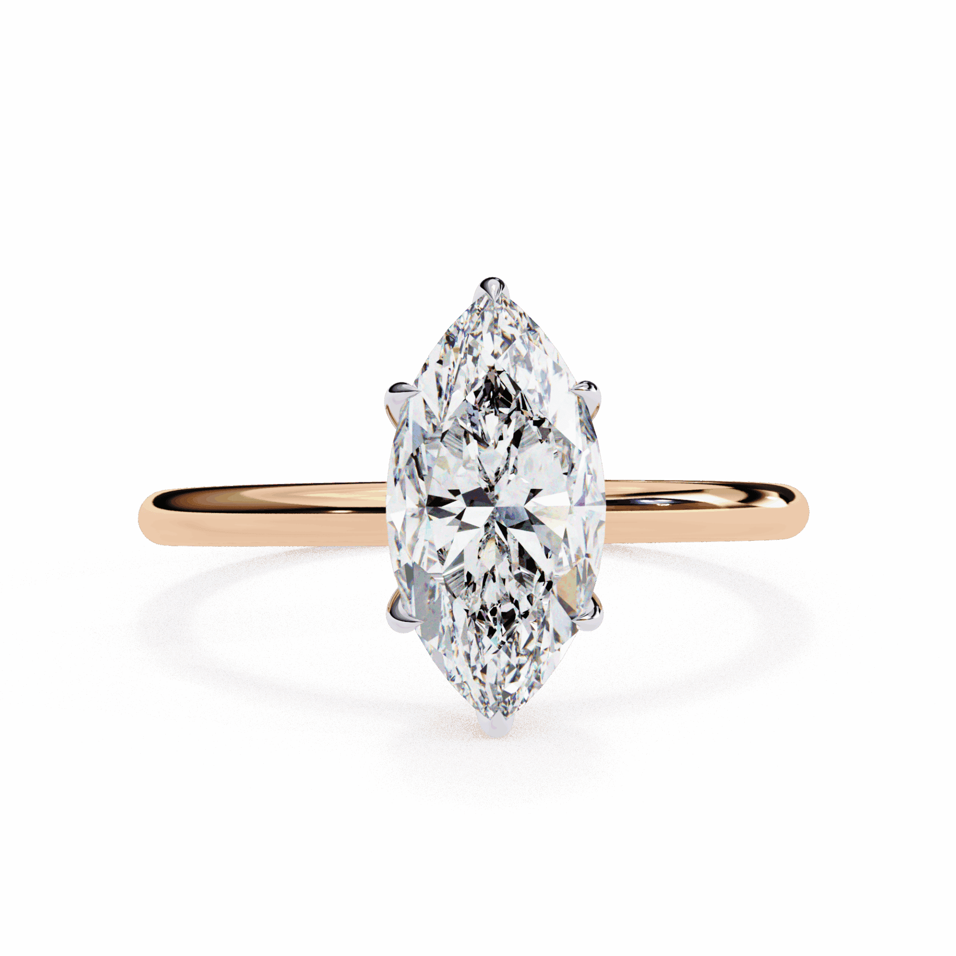 1.5 Carat Marquise Eternal Solitaire Wedding Ring in Moissanite | House of Estara
