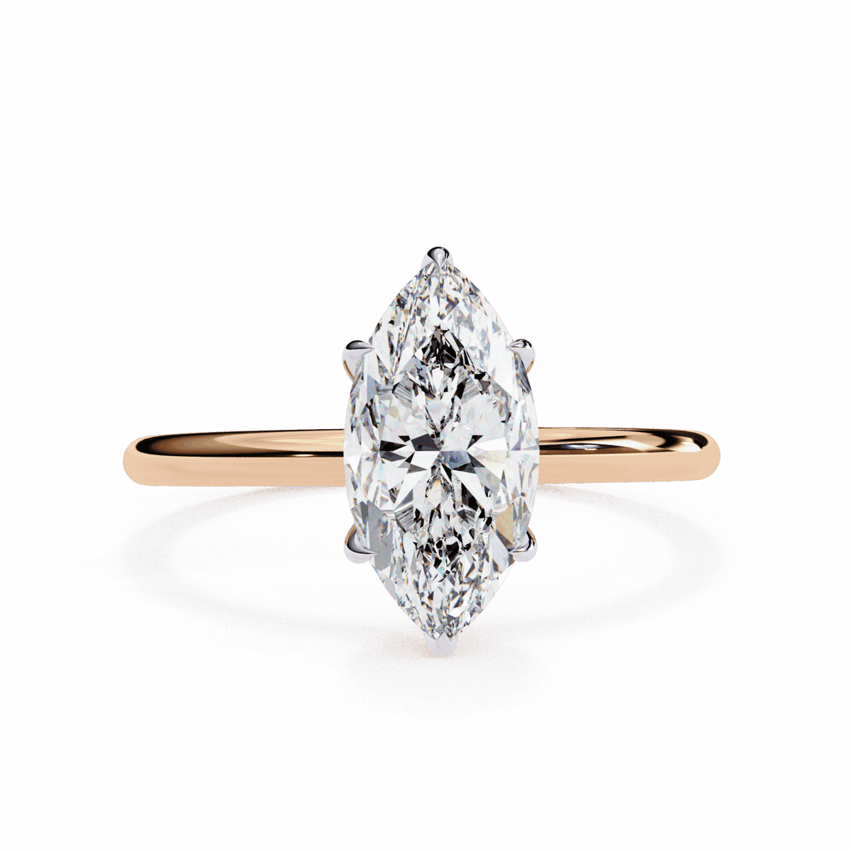 1.5 Carat Marquise Eternal Solitaire Wedding Ring in Moissanite | House of Estara