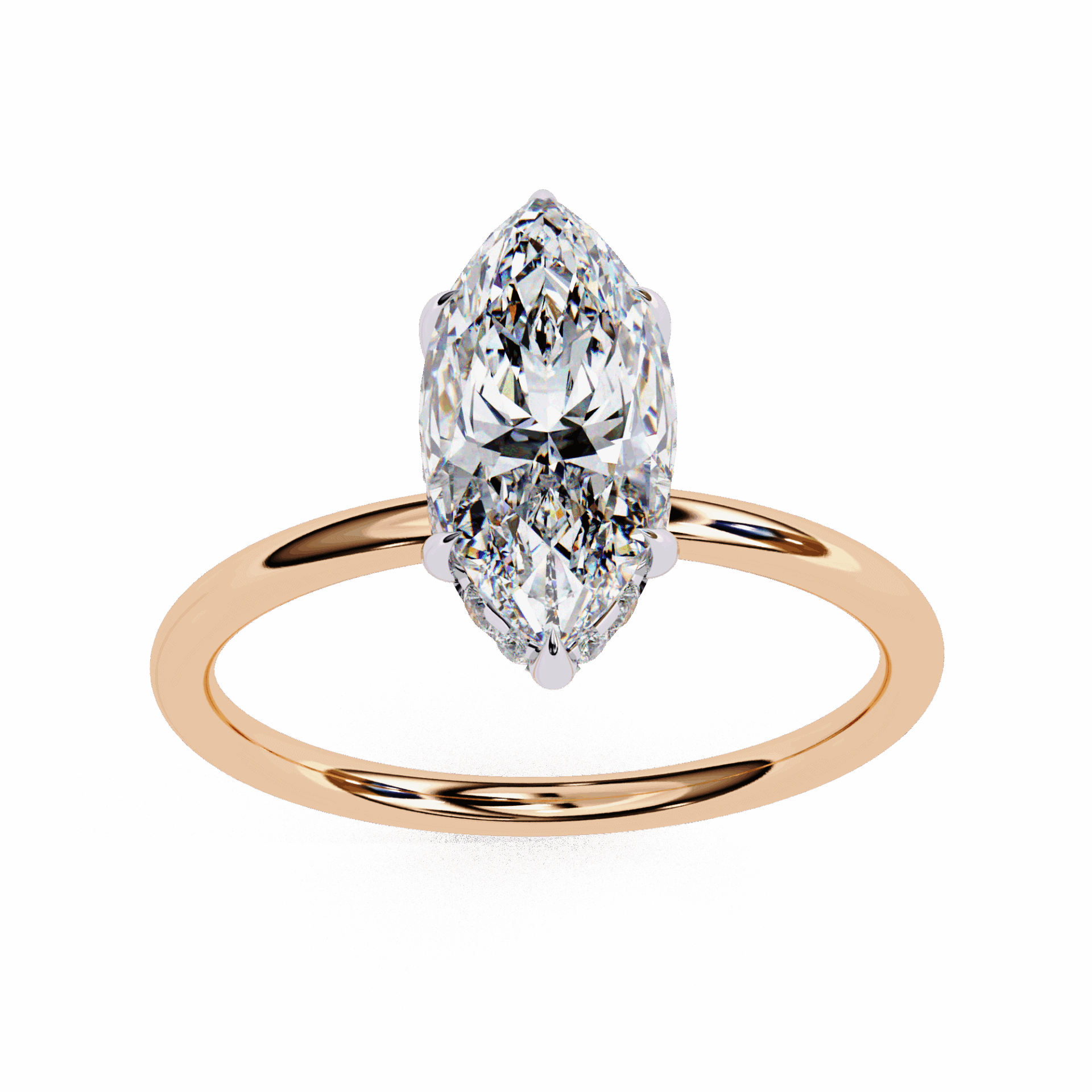 1.5 Carat Marquise Eternal Solitaire Wedding Ring in Moissanite | House of Estara