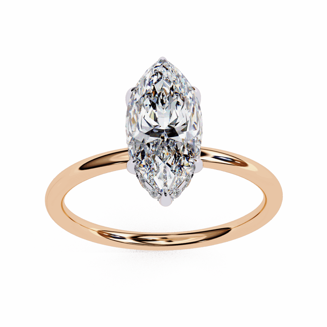 1.5 Carat Marquise Eternal Solitaire Wedding Ring in Moissanite | House of Estara