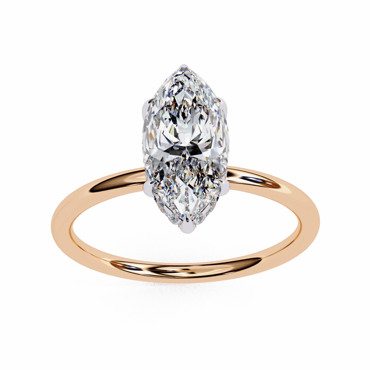 1.5 Carat Marquise Eternal Solitaire Wedding Ring in Moissanite | House of Estara