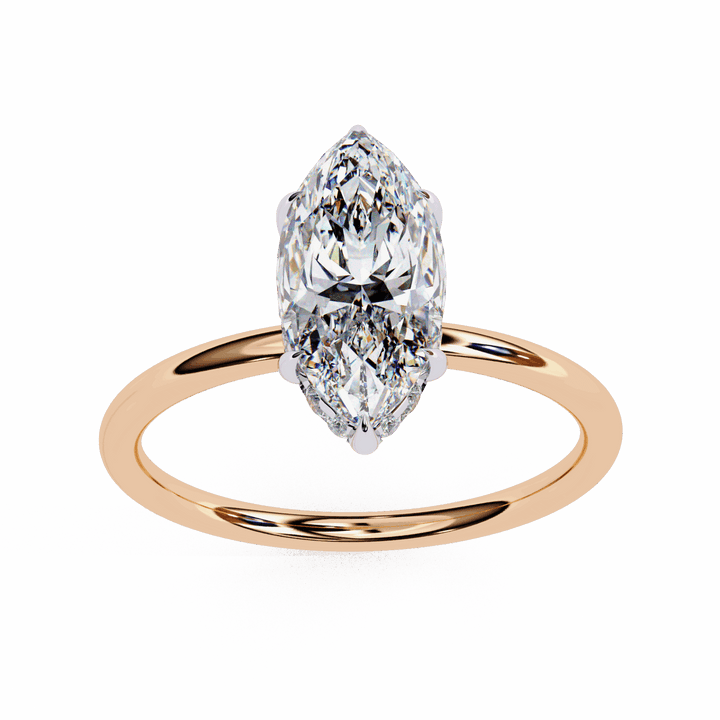 1.5 Carat Marquise Eternal Solitaire Wedding Ring in Moissanite | House of Estara