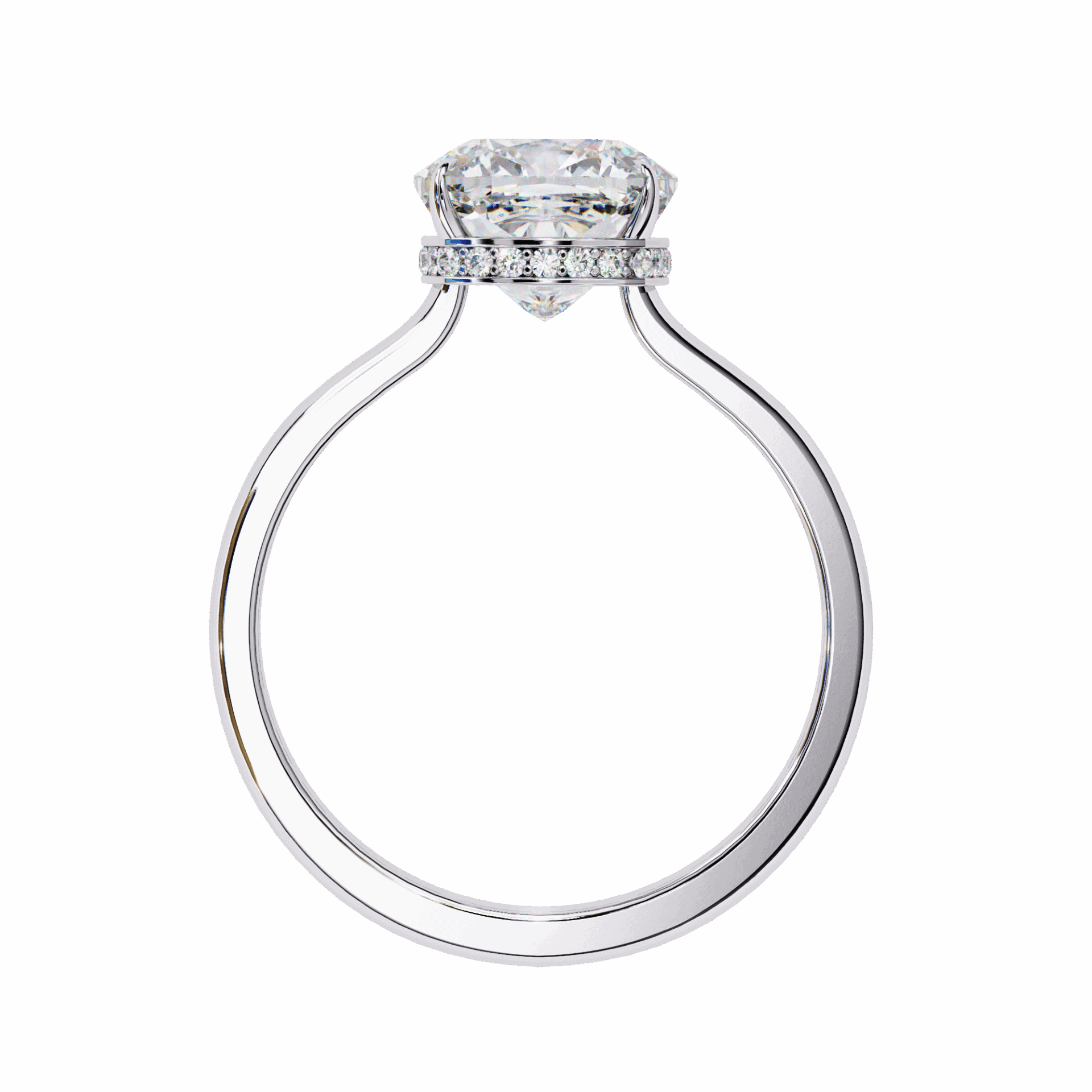 2.75 Carat Cushion Promise Solitaire Wedding Ring in Moissanite | House of Estara