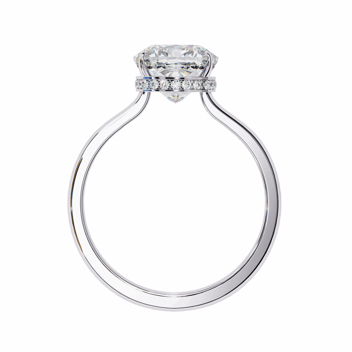 2.75 Carat Cushion Promise Solitaire Wedding Ring in Moissanite | House of Estara