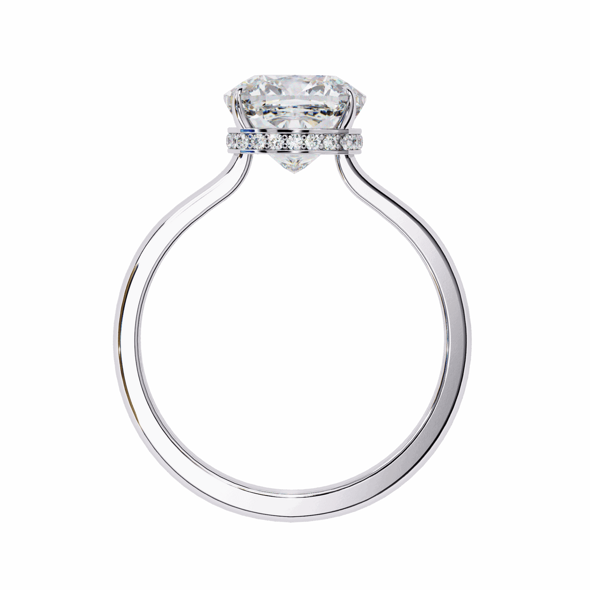 2.75 Carat Cushion Promise Solitaire Wedding Ring in Moissanite | House of Estara