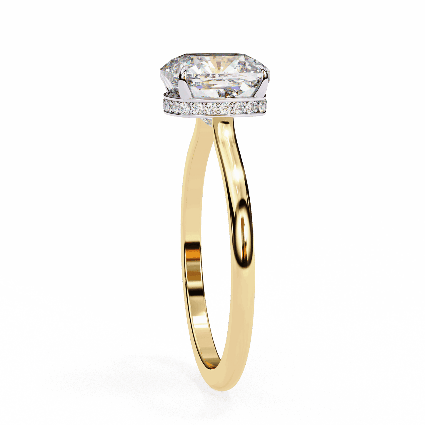 2.75 Carat Cushion Promise Solitaire Wedding Ring in Moissanite | House of Estara