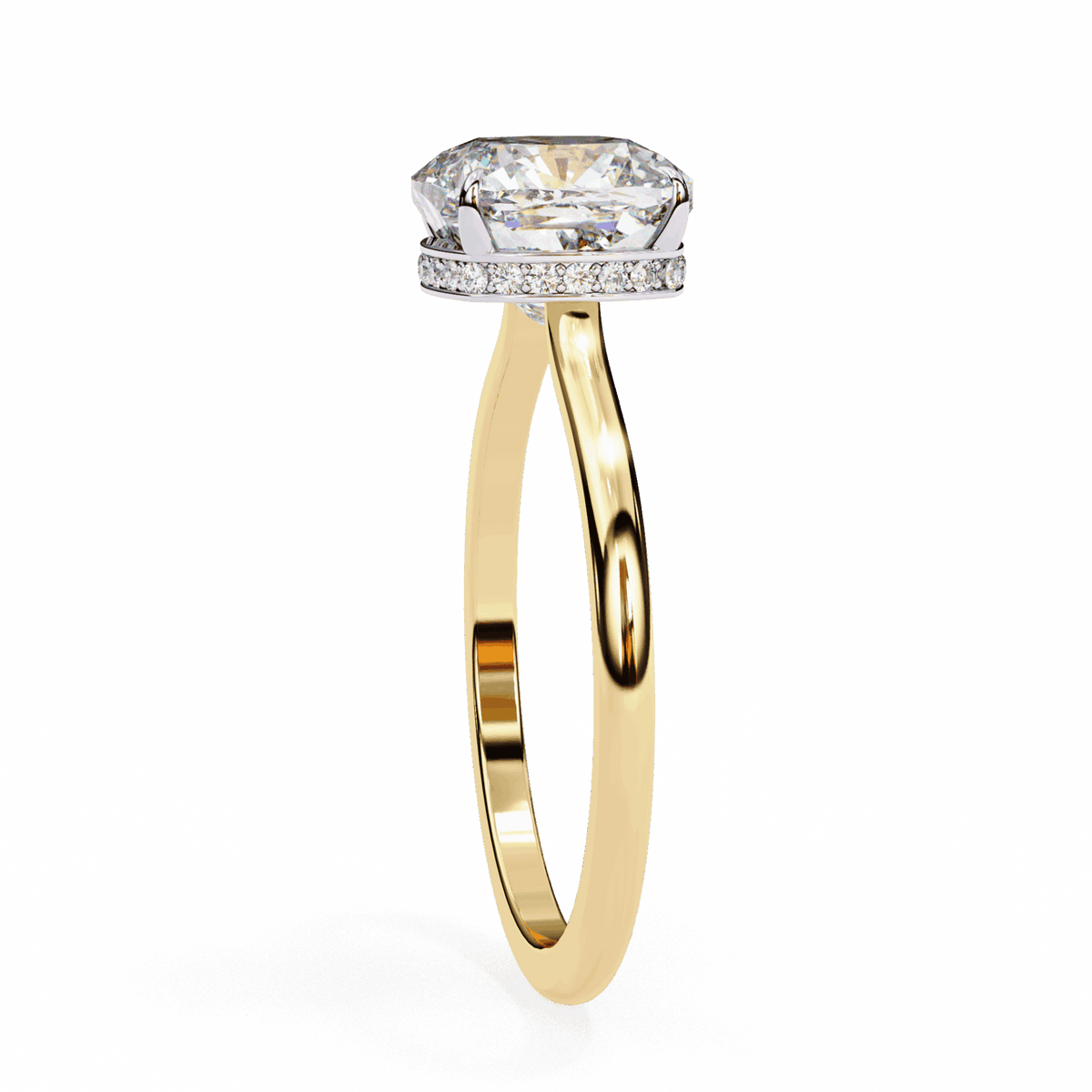 2.75 Carat Cushion Promise Solitaire Wedding Ring in Moissanite | House of Estara