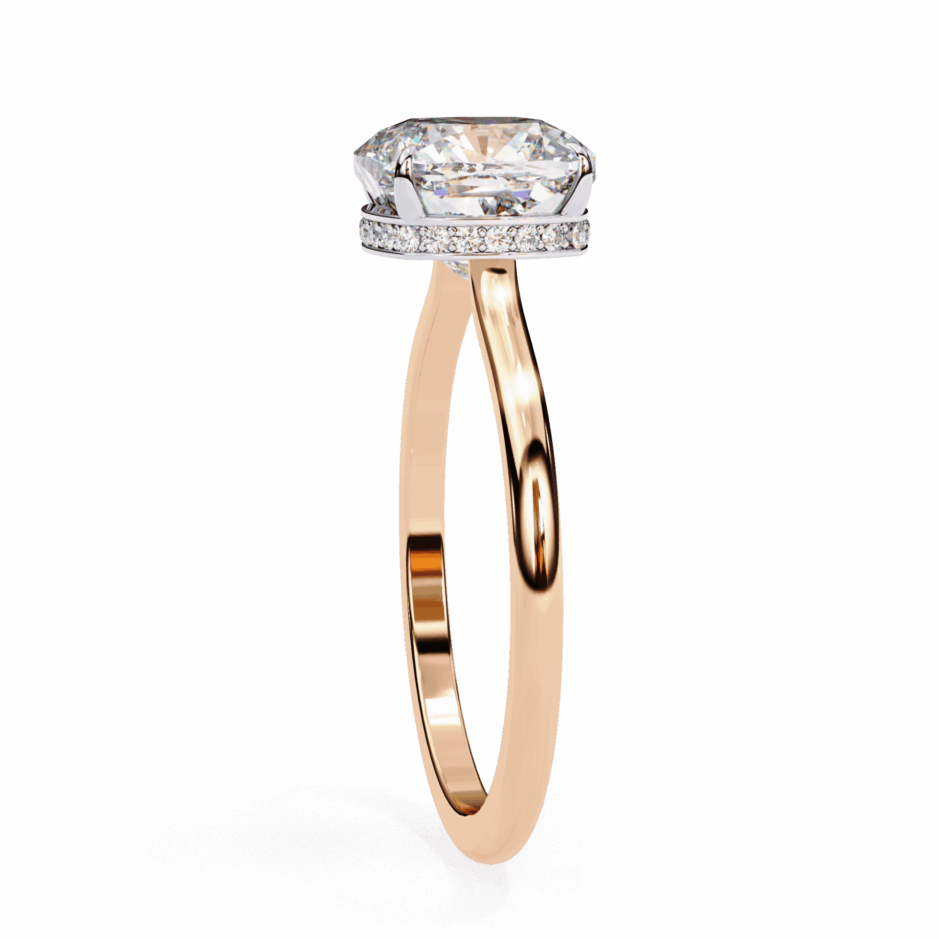 2.75 Carat Cushion Promise Solitaire Wedding Ring in Moissanite | House of Estara