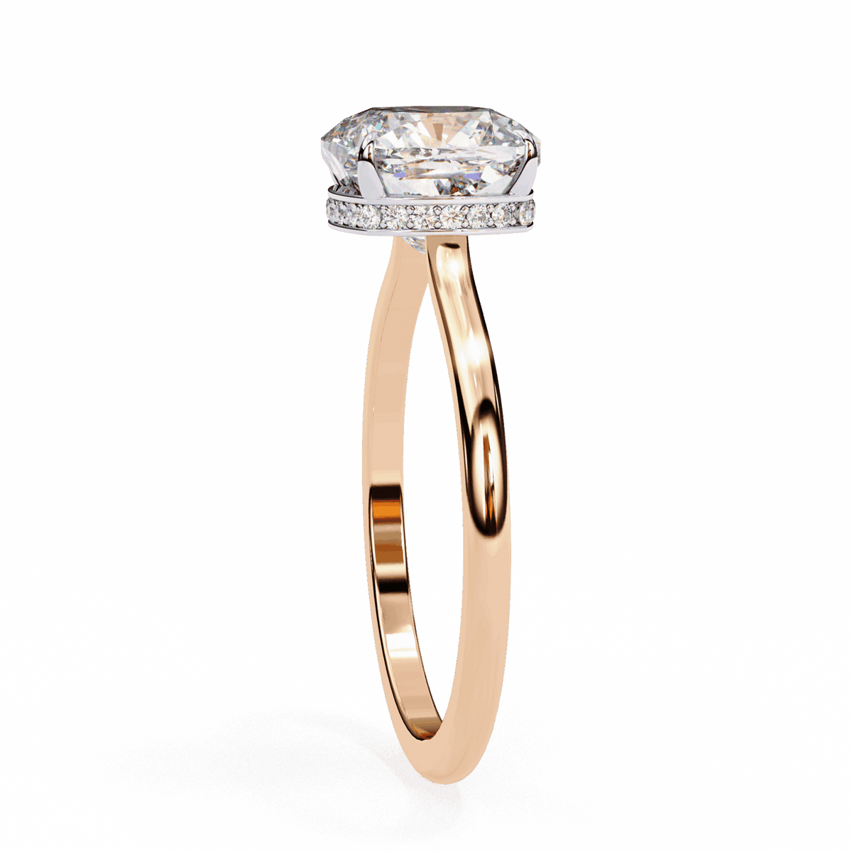 2.75 Carat Cushion Promise Solitaire Wedding Ring in Moissanite | House of Estara