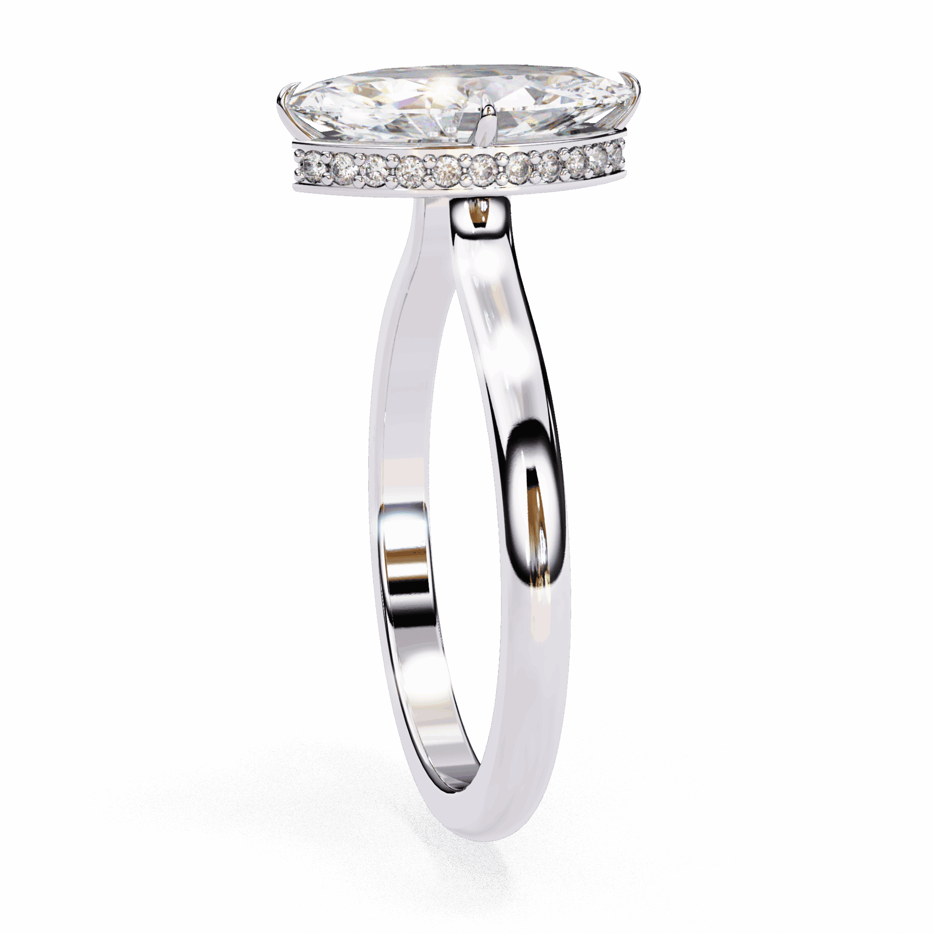 1.5 Carat Marquise Promise Solitaire Wedding Ring in Moissanite | House of Estara