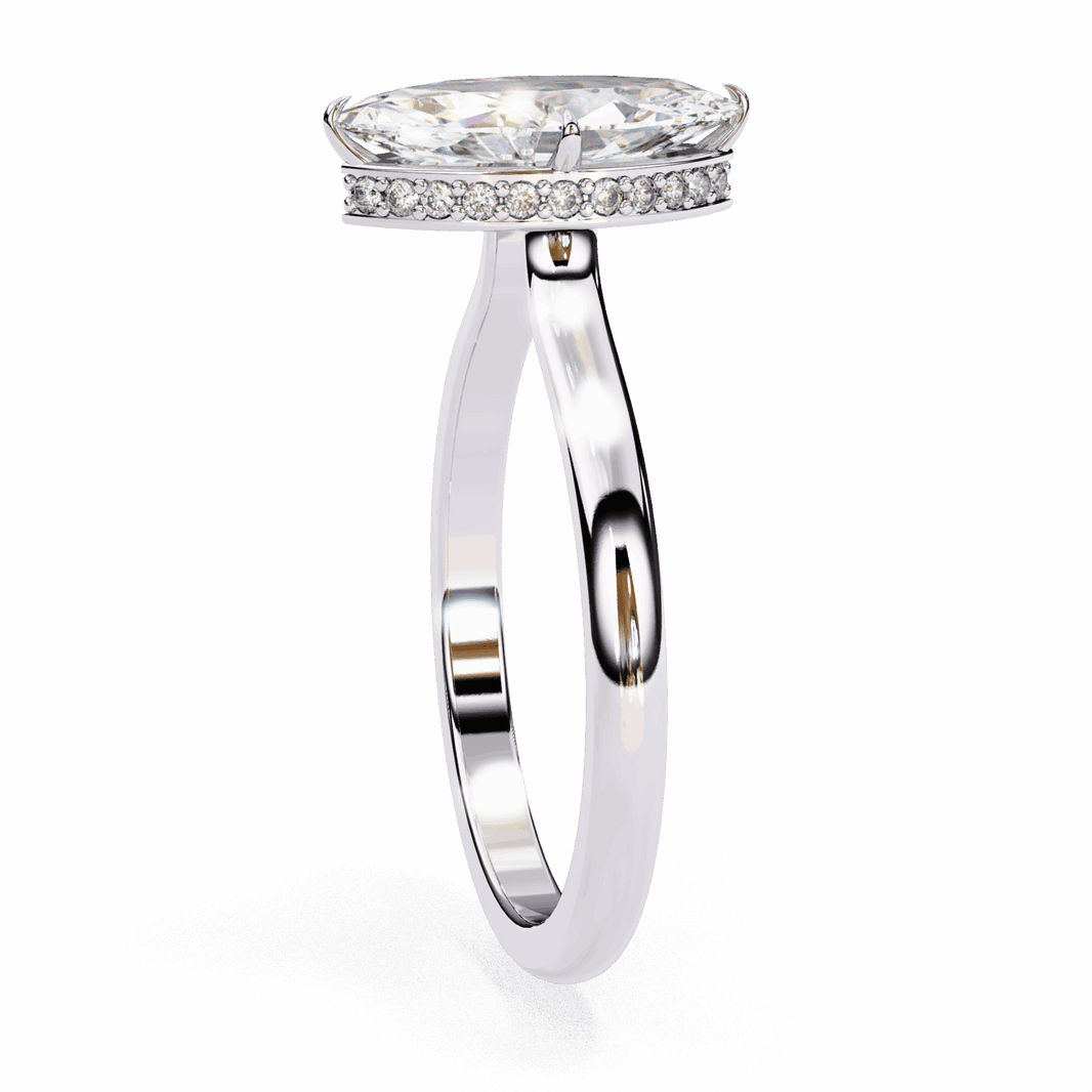 1.5 Carat Marquise Promise Solitaire Wedding Ring in Moissanite | House of Estara