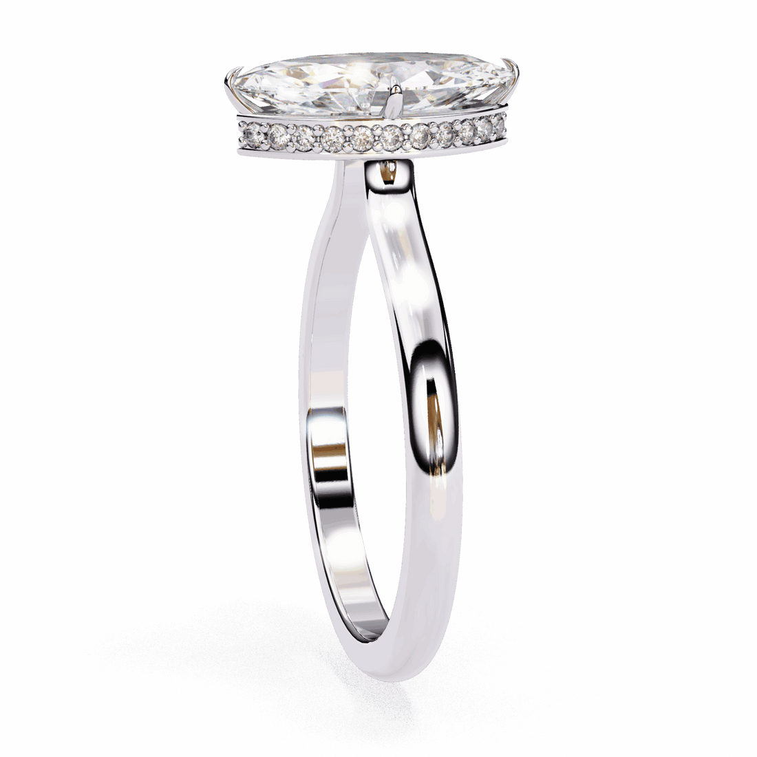 1.5 Carat Marquise Promise Solitaire Wedding Ring in Moissanite | House of Estara