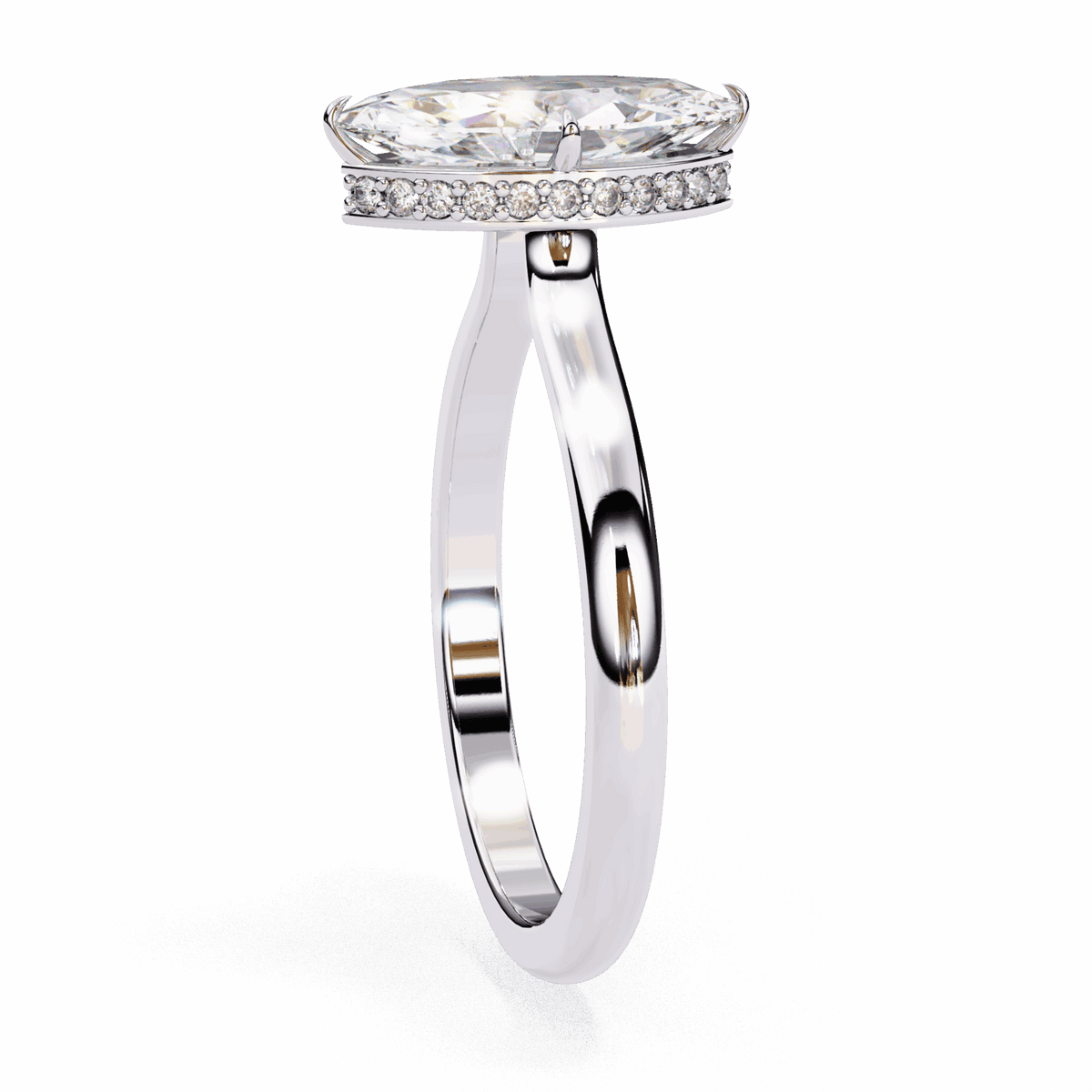 1.5 Carat Marquise Promise Solitaire Wedding Ring in Moissanite | House of Estara