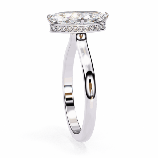 1.5 Carat Marquise Promise Solitaire Wedding Ring in Moissanite | House of Estara