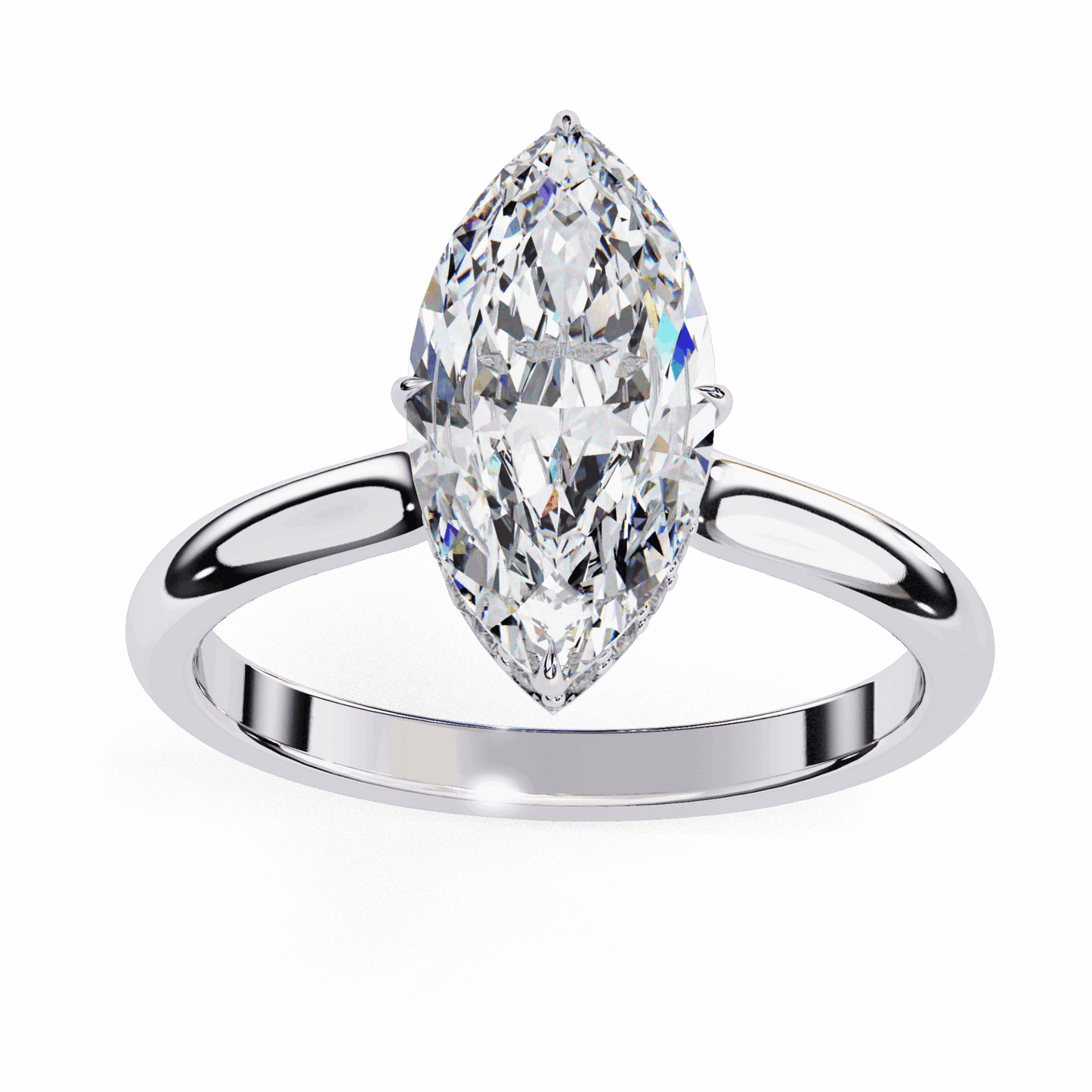 1.5 Carat Marquise Promise Solitaire Wedding Ring in Moissanite | House of Estara