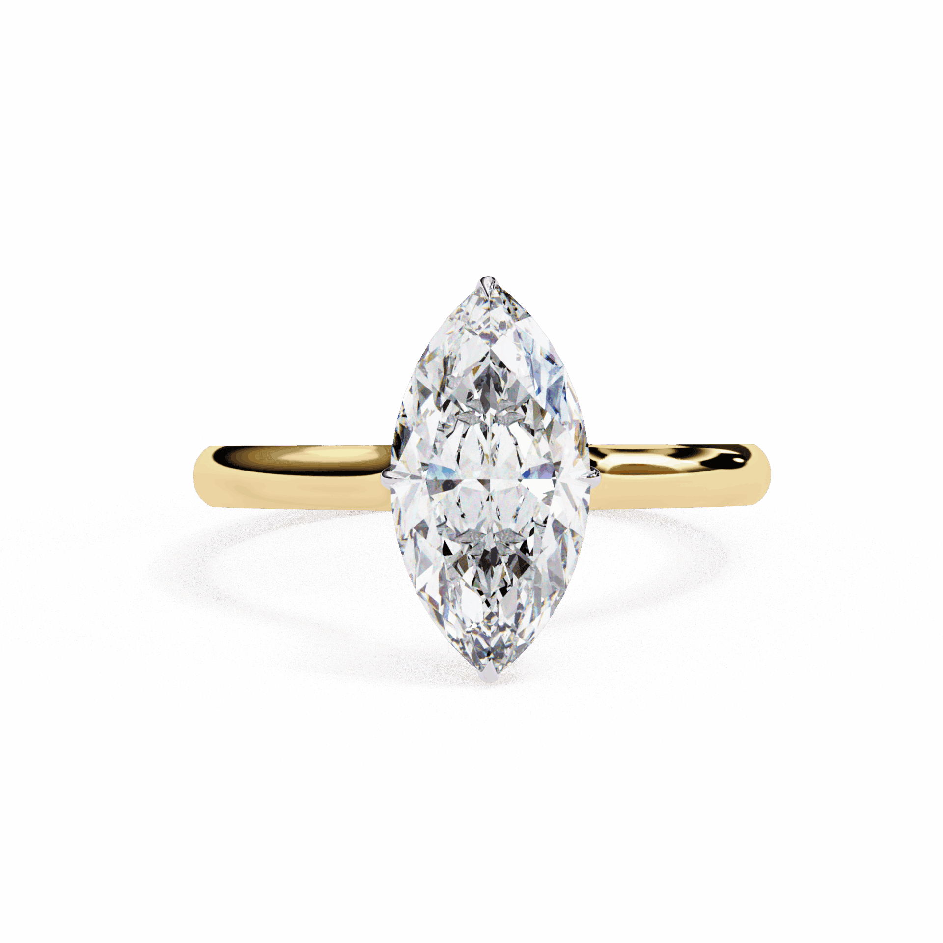 1.5 Carat Marquise Promise Solitaire Wedding Ring in Moissanite | House of Estara