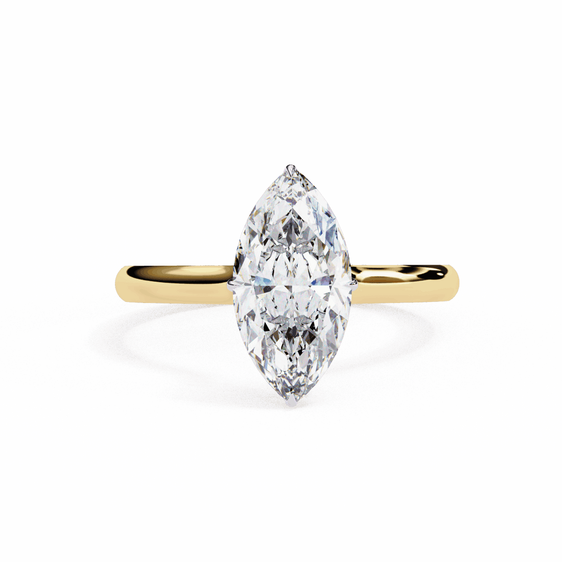 1.5 Carat Marquise Promise Solitaire Wedding Ring in Moissanite | House of Estara
