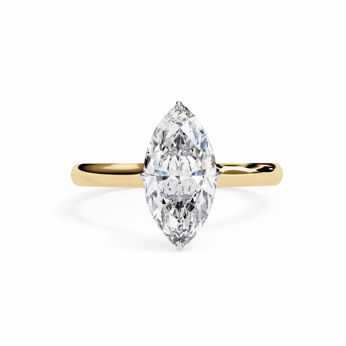 1.5 Carat Marquise Promise Solitaire Wedding Ring in Moissanite | House of Estara