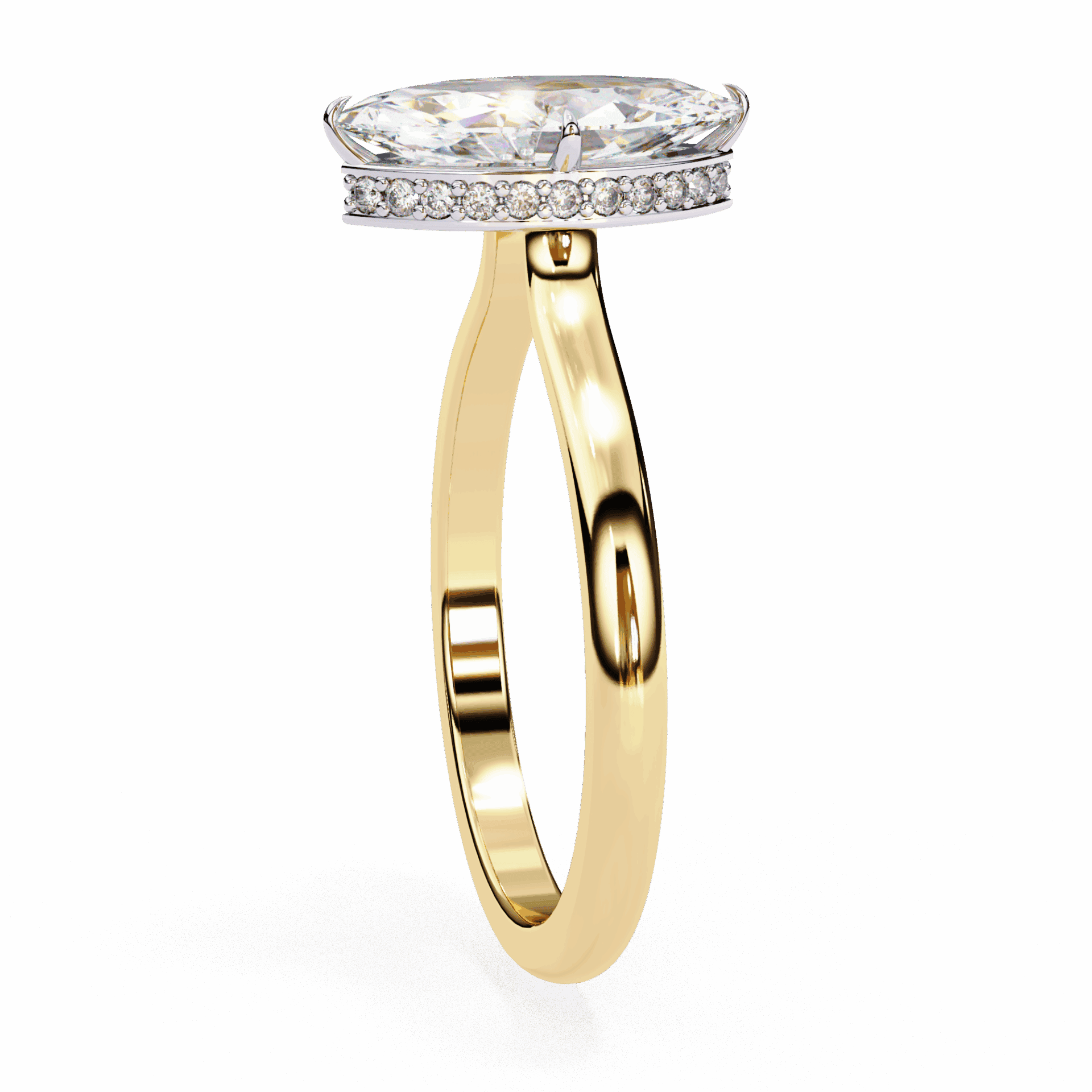 1.5 Carat Marquise Promise Solitaire Wedding Ring in Moissanite | House of Estara