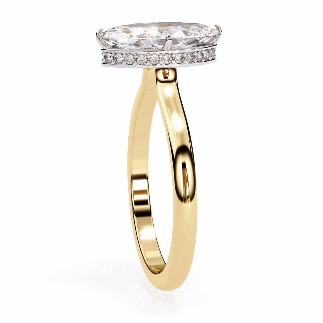 1.5 Carat Marquise Promise Solitaire Wedding Ring in Moissanite | House of Estara