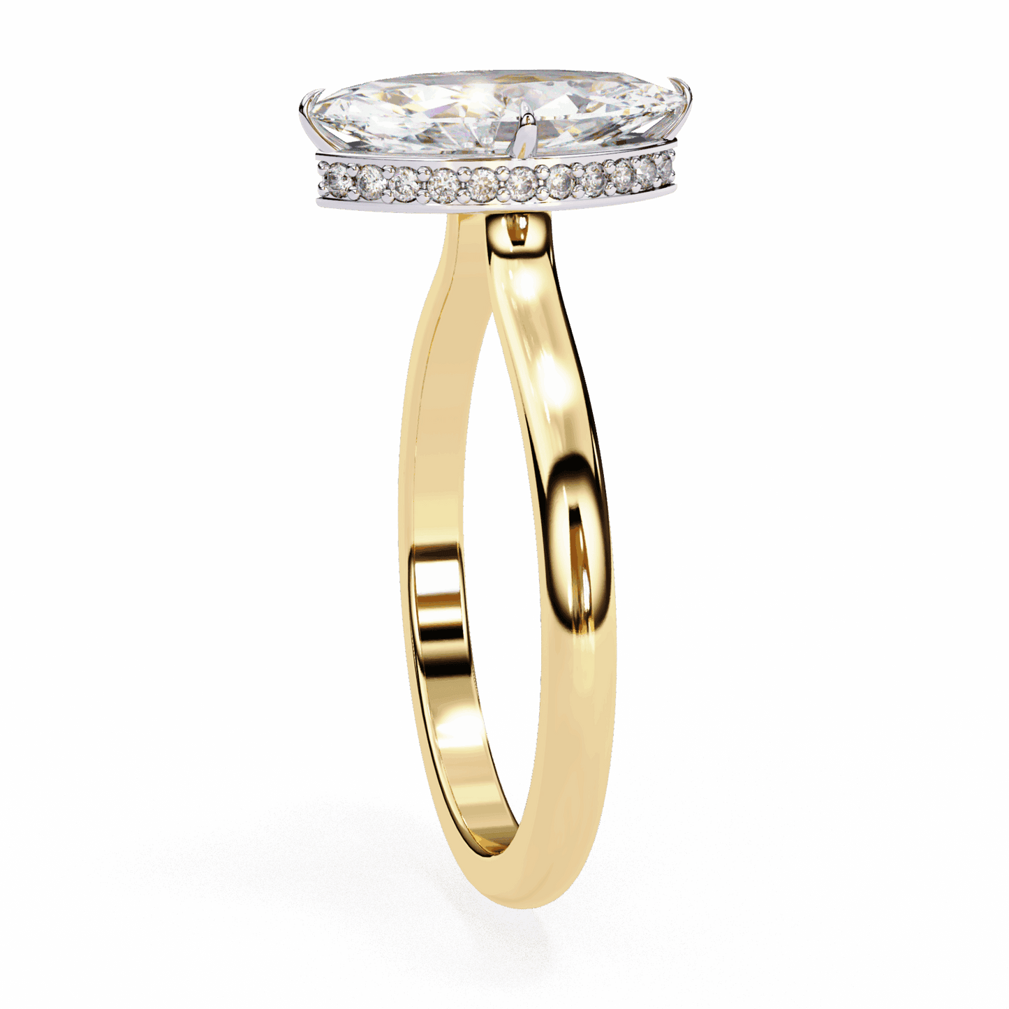 1.5 Carat Marquise Promise Solitaire Wedding Ring in Moissanite | House of Estara