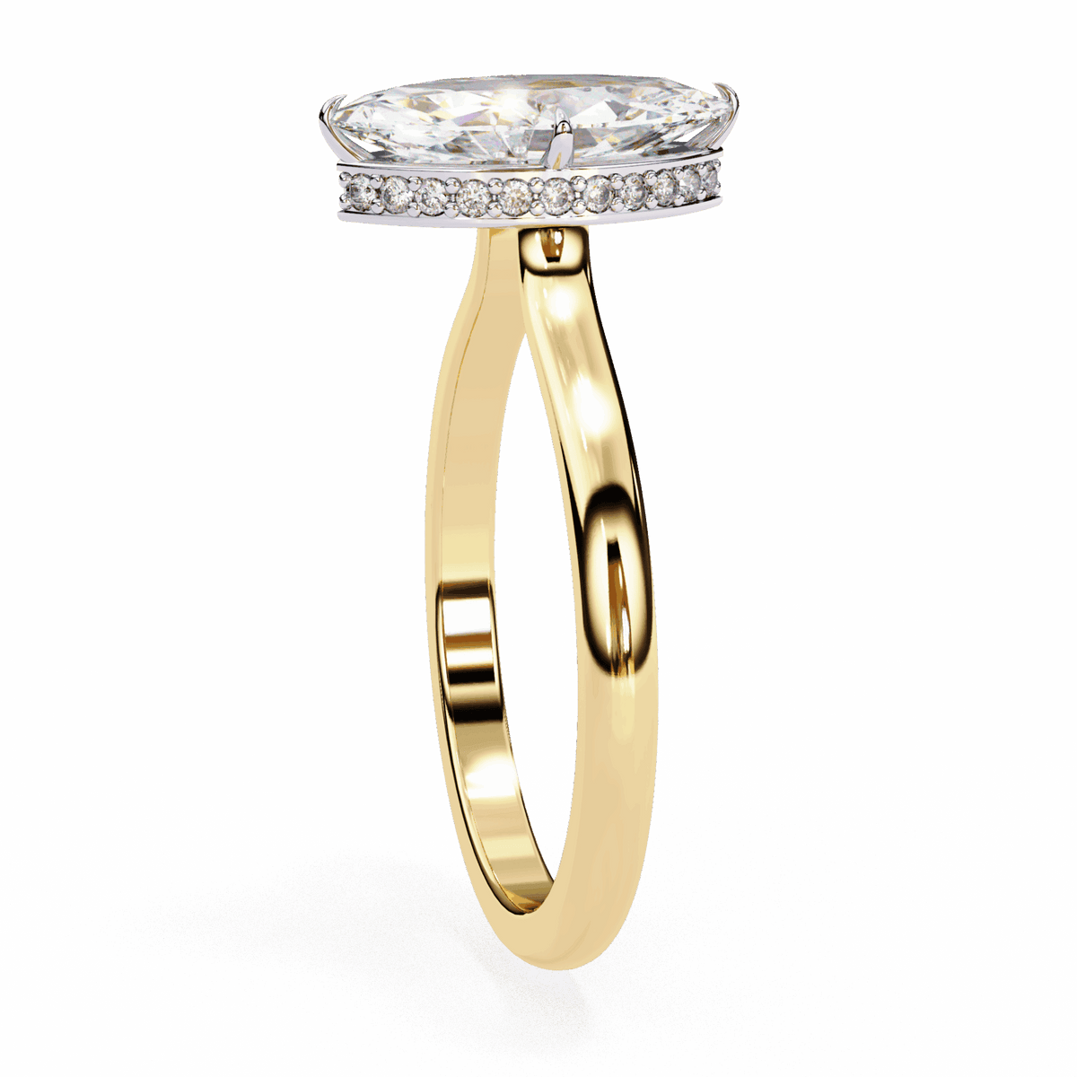 1.5 Carat Marquise Promise Solitaire Wedding Ring in Moissanite | House of Estara