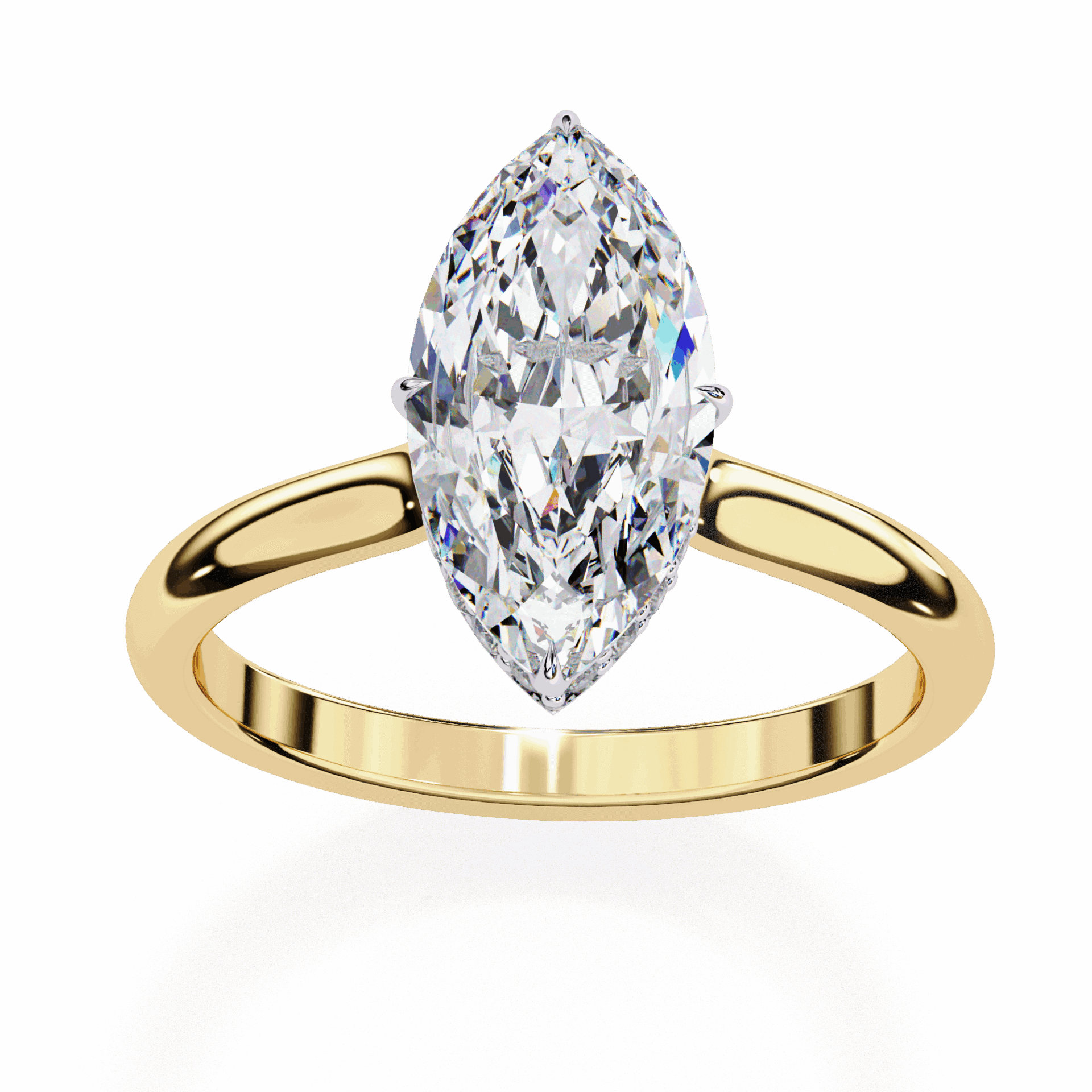 1.5 Carat Marquise Promise Solitaire Wedding Ring in Moissanite | House of Estara