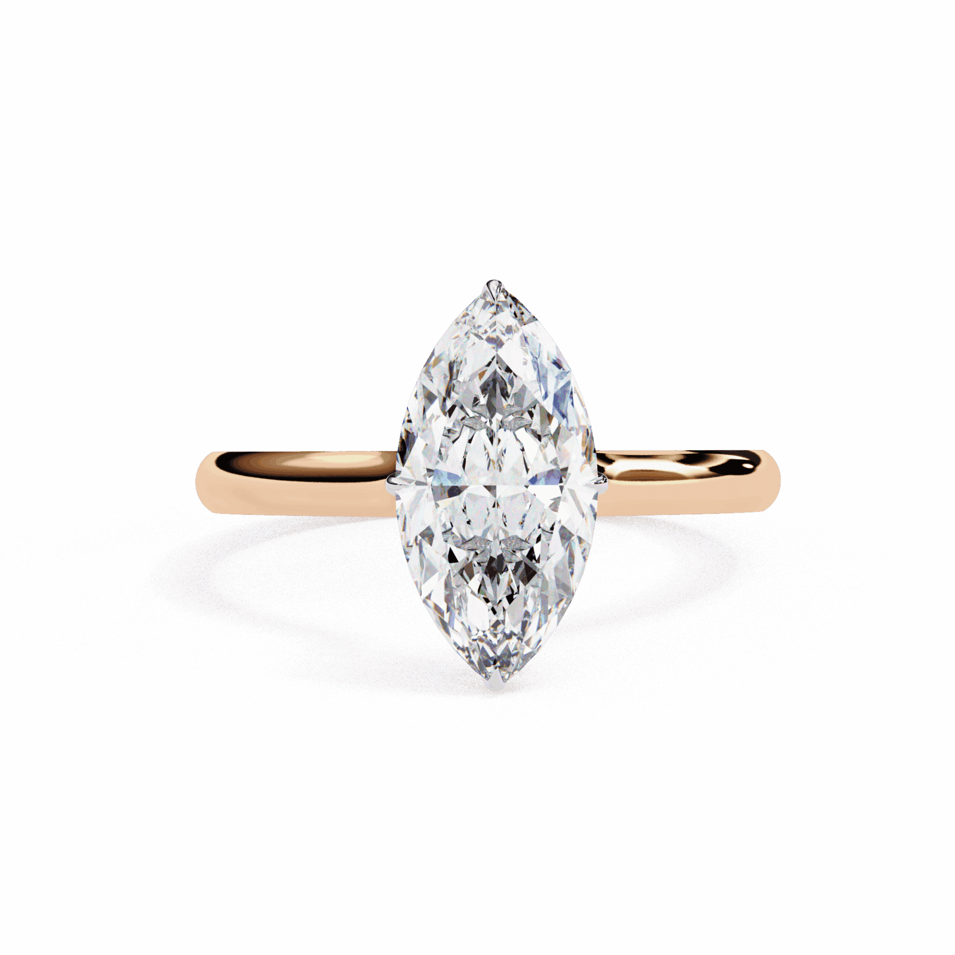 1.5 Carat Marquise Promise Solitaire Wedding Ring in Moissanite | House of Estara