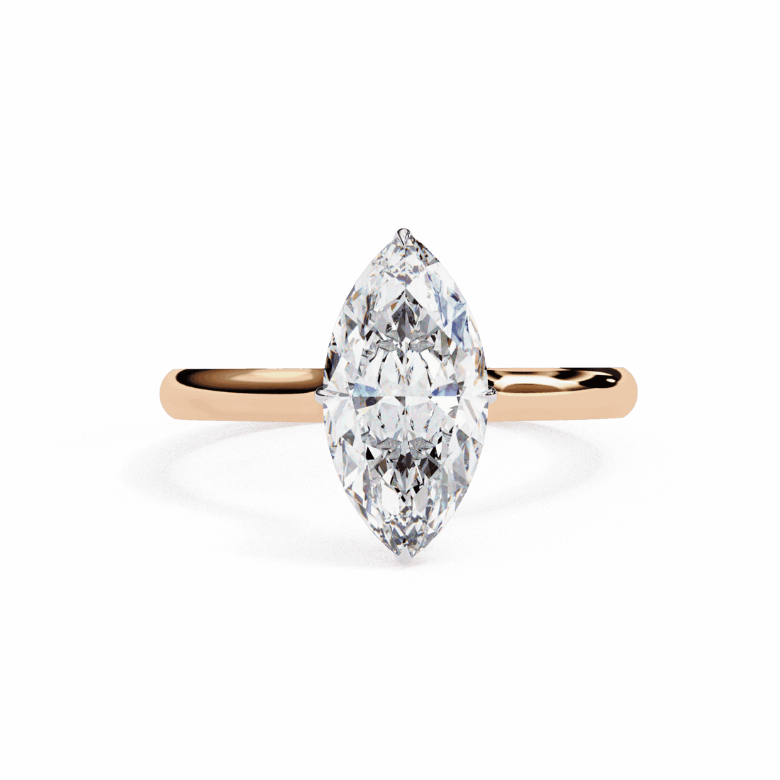 1.5 Carat Marquise Promise Solitaire Wedding Ring in Moissanite | House of Estara