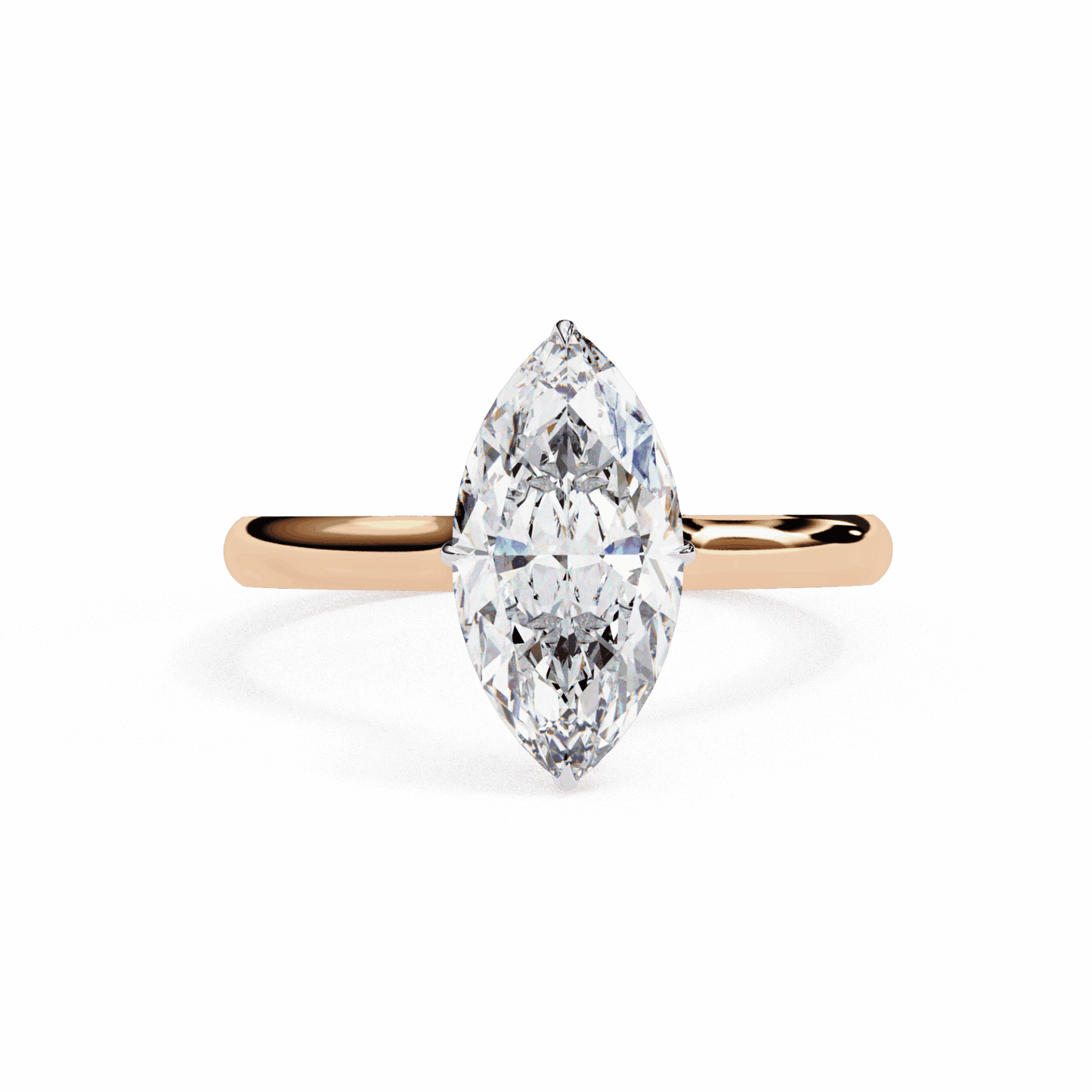 1.5 Carat Marquise Promise Solitaire Wedding Ring in Moissanite | House of Estara