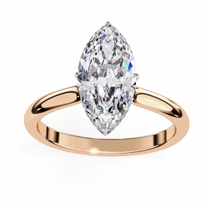 1.5 Carat Marquise Promise Solitaire Wedding Ring in Moissanite | House of Estara