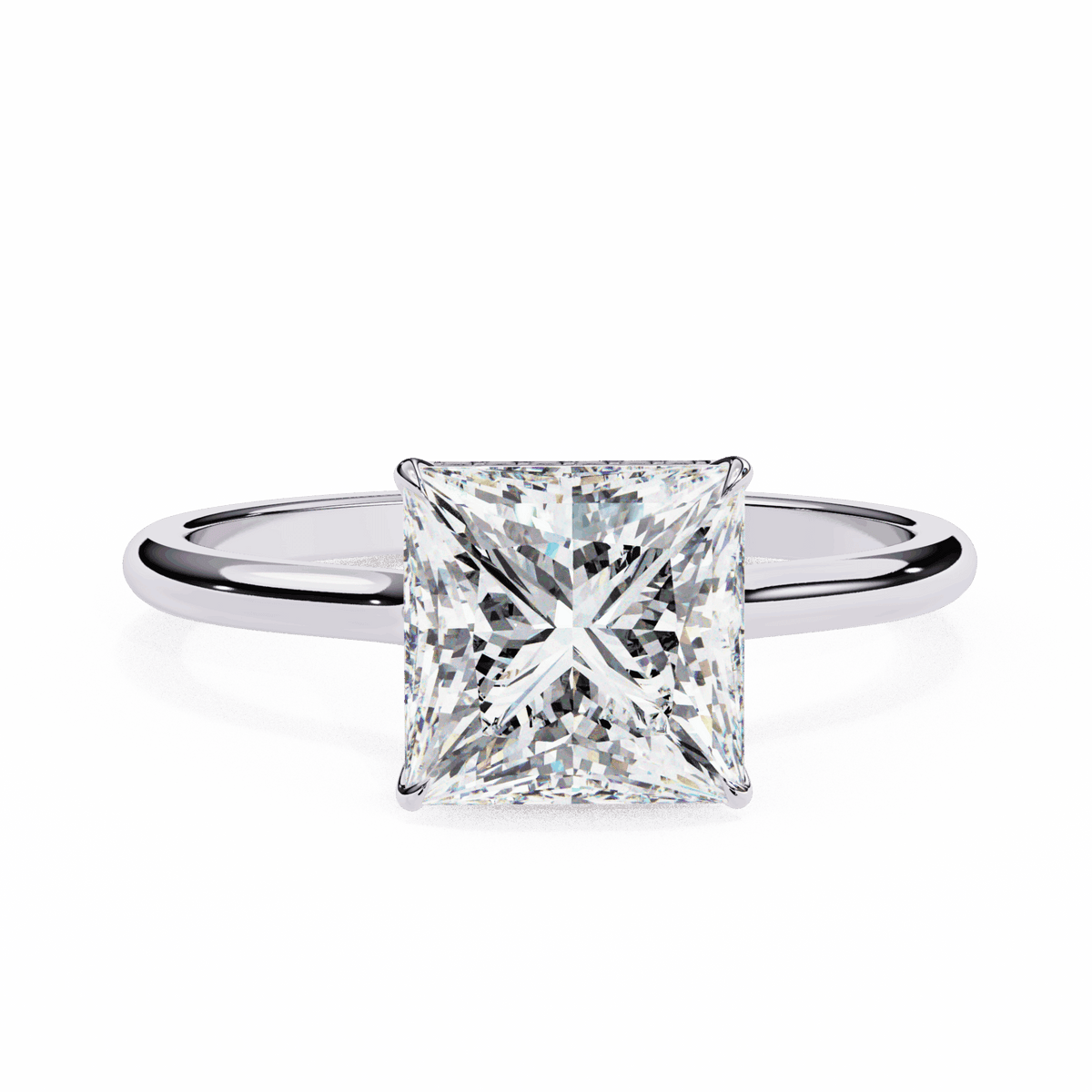 2.25 Carat Princess Promise Solitaire Wedding Ring in Moissanite | House of Estara