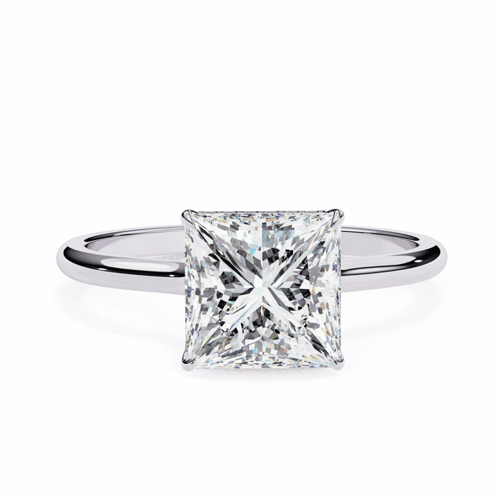 2.25 Carat Princess Promise Solitaire Wedding Ring in Moissanite | House of Estara