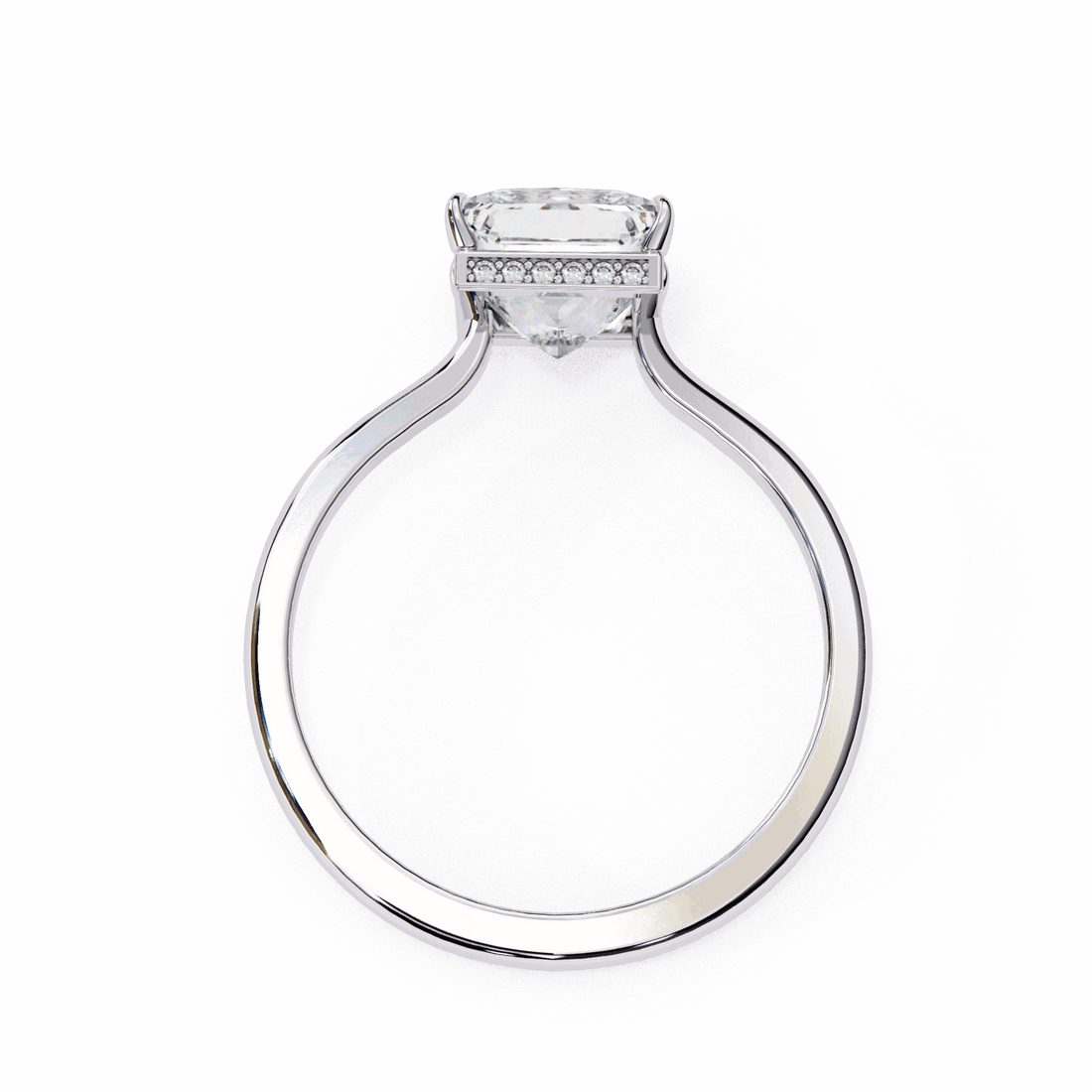 2.25 Carat Princess Promise Solitaire Wedding Ring in Moissanite | House of Estara