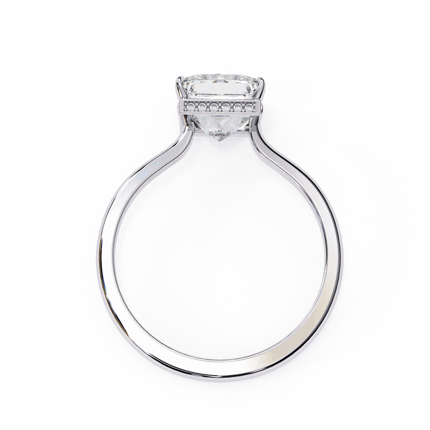 2.25 Carat Princess Promise Solitaire Wedding Ring in Moissanite | House of Estara