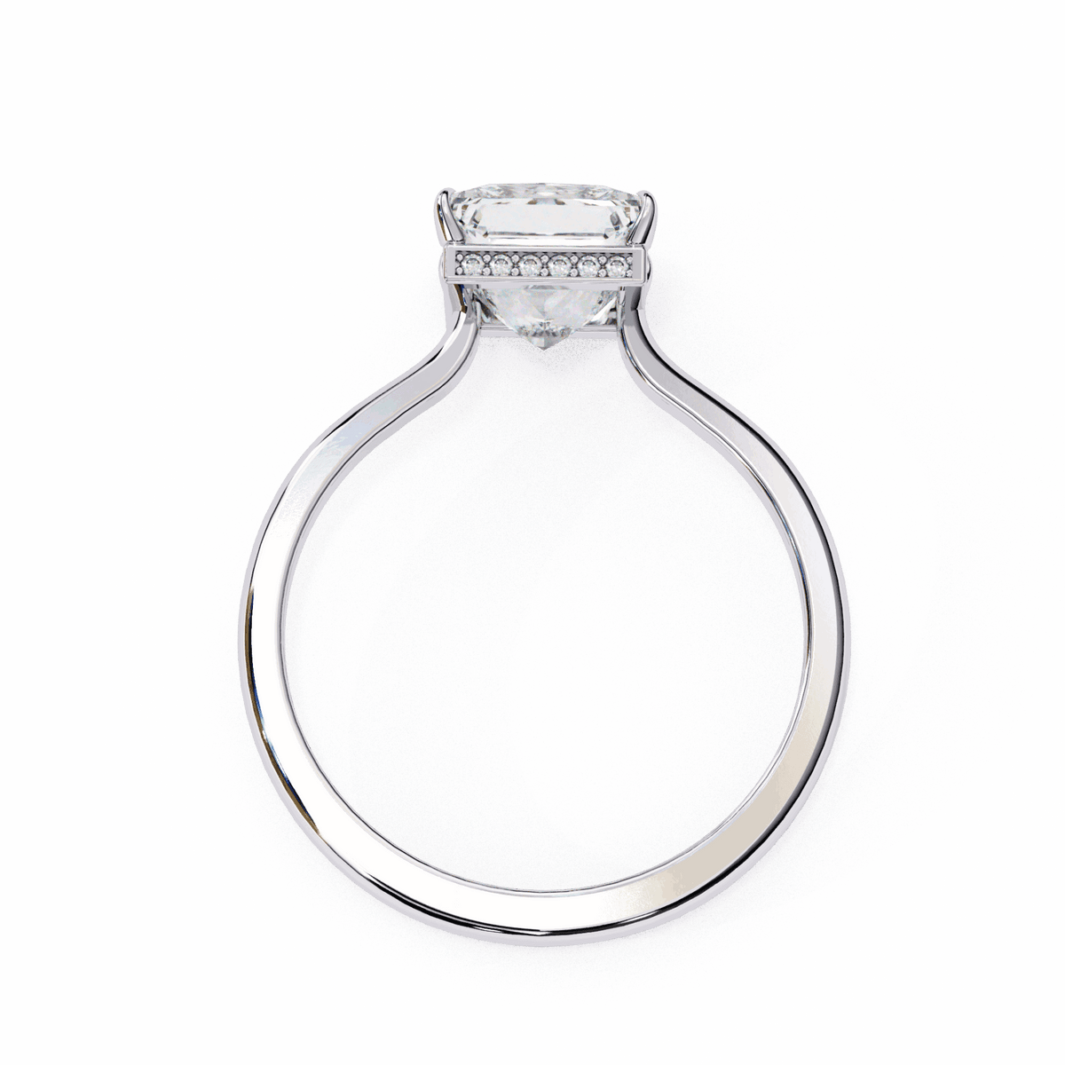 2.25 Carat Princess Promise Solitaire Wedding Ring in Moissanite | House of Estara